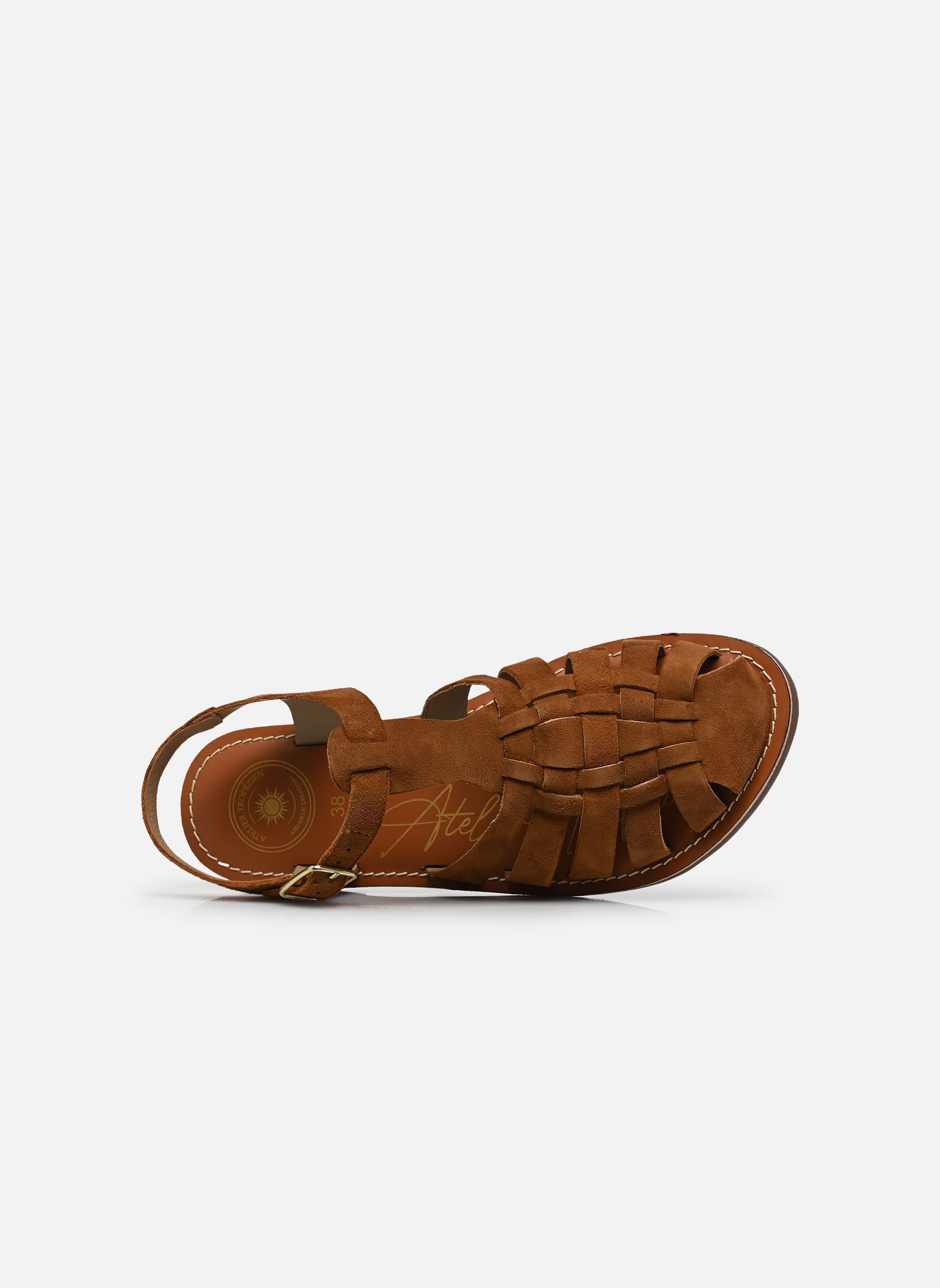 Sandalen S-SB3408 dames bruin L'Atelier Tropézien Sandalen S-SB3408 dames bruin TAN SUEDE