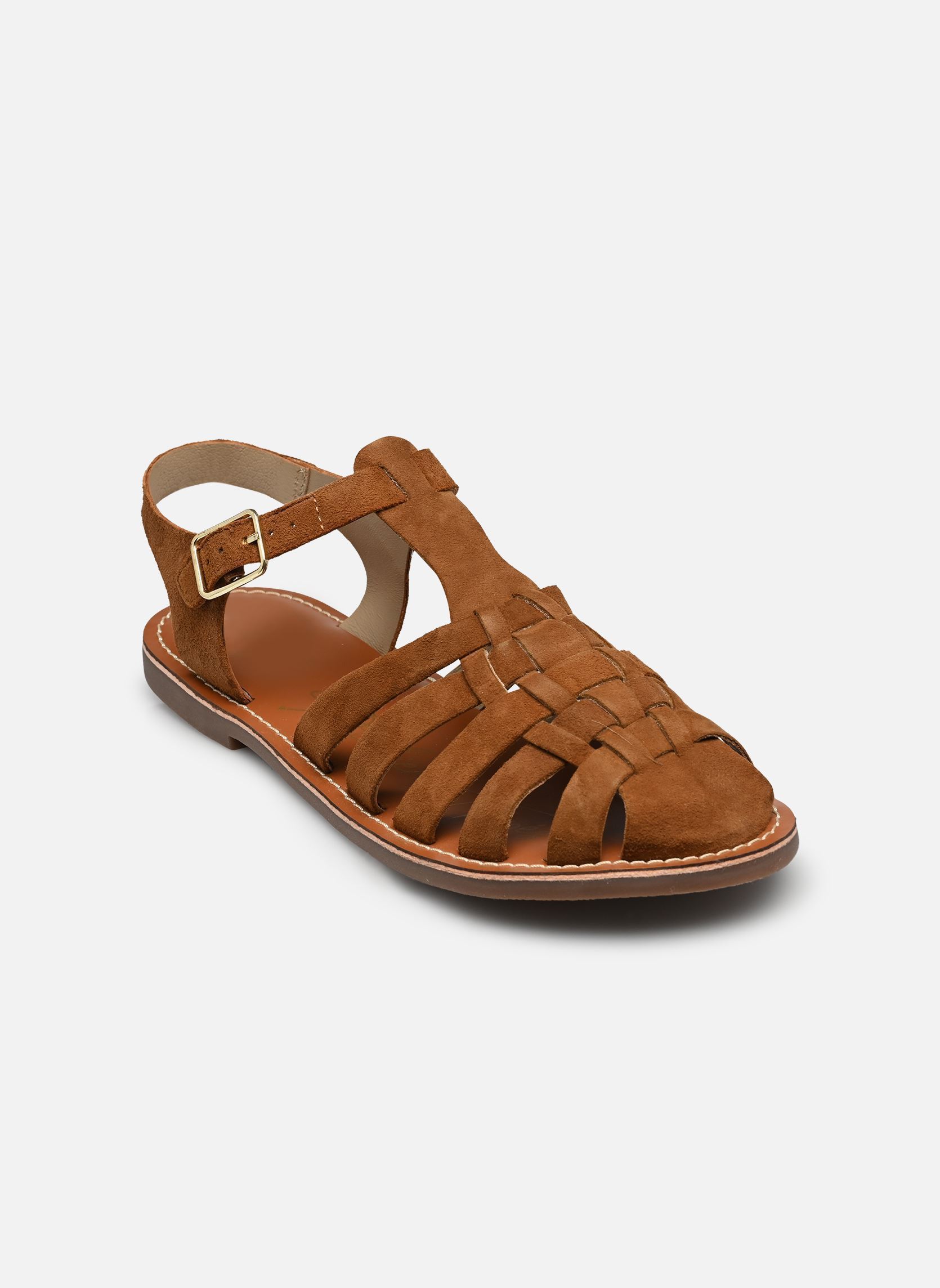 Sandalen S-SB3408 dames bruin L'Atelier Tropézien Sandalen S-SB3408 dames bruin TAN SUEDE