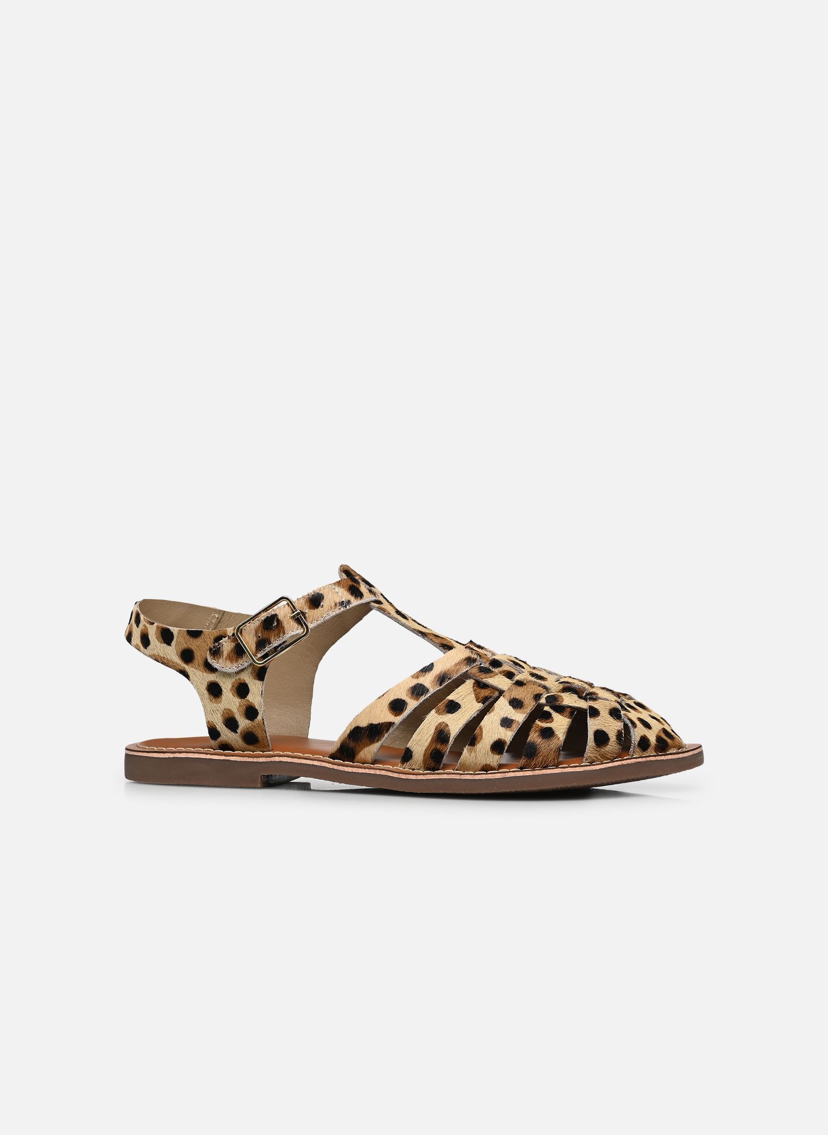 Sandales S-SB3408 femme marron L'Atelier Tropézien Sandales S-SB3408 femme marron LEOPARD