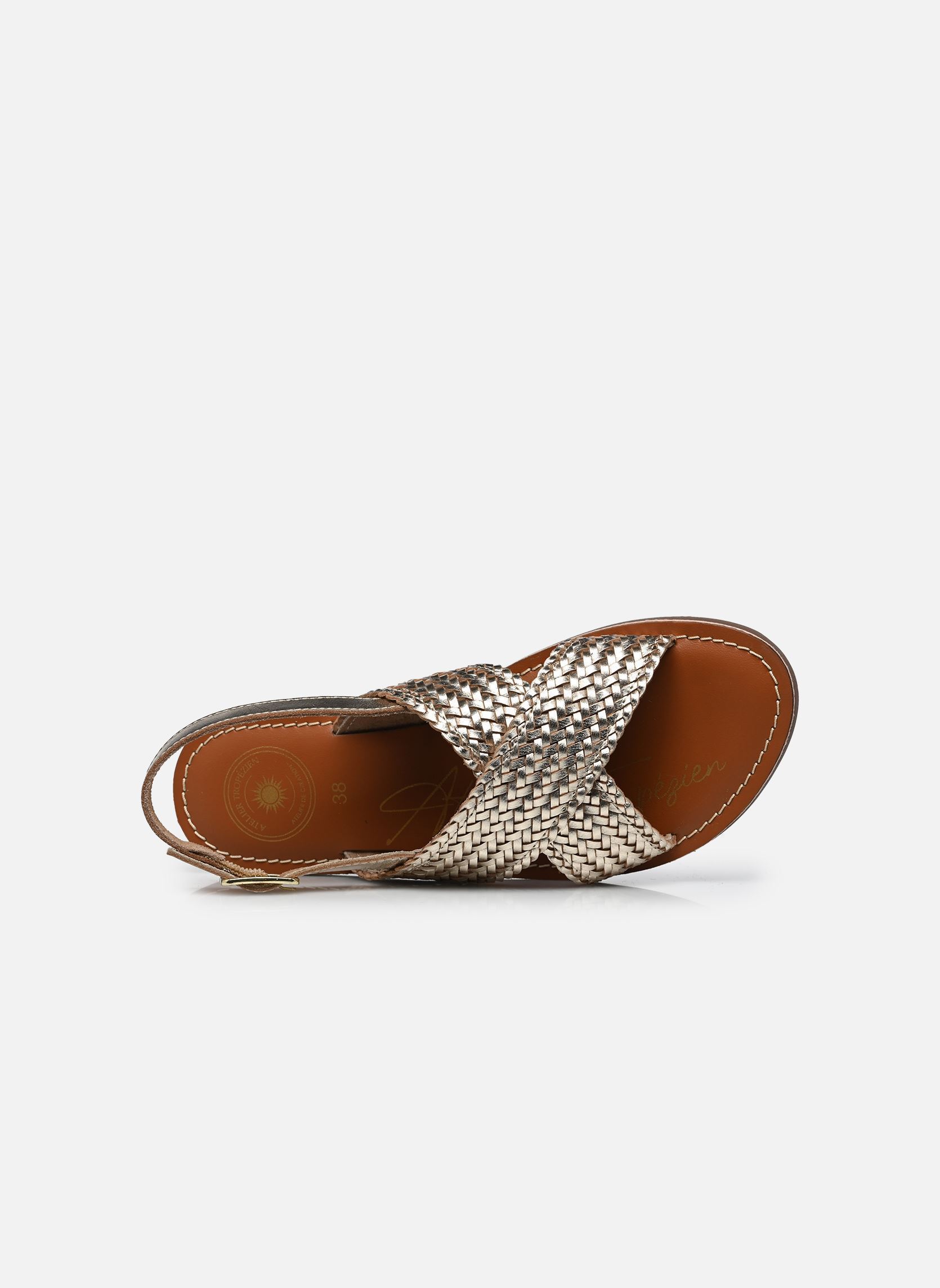 Sandales S-FANNY femme or et bronze L'Atelier Tropézien Sandales S-FANNY femme or et bronze GOLD MESH