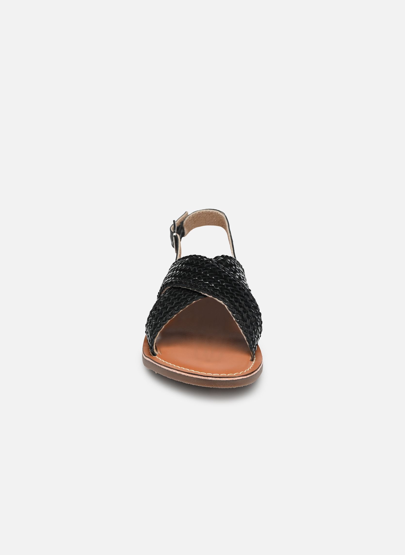 Sandales S-FANNY femme noir L'Atelier Tropézien Sandales S-FANNY femme noir BLACK MESH