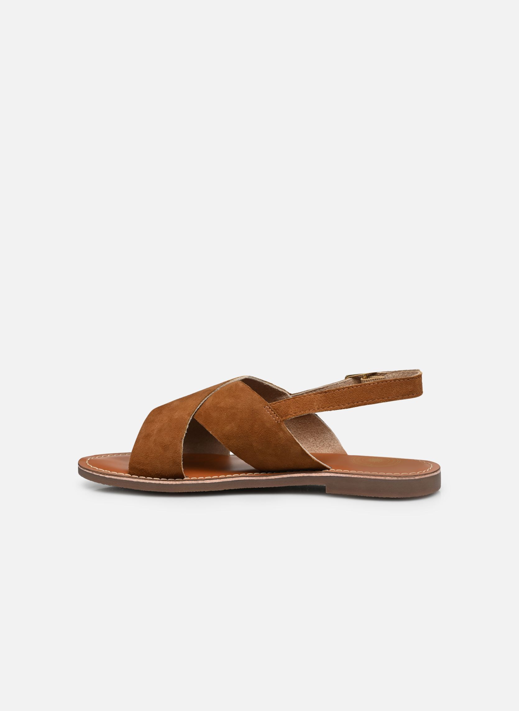 Sandalen S-FANNY dames bruin L'Atelier Tropézien Sandalen S-FANNY dames bruin TAN SUEDE