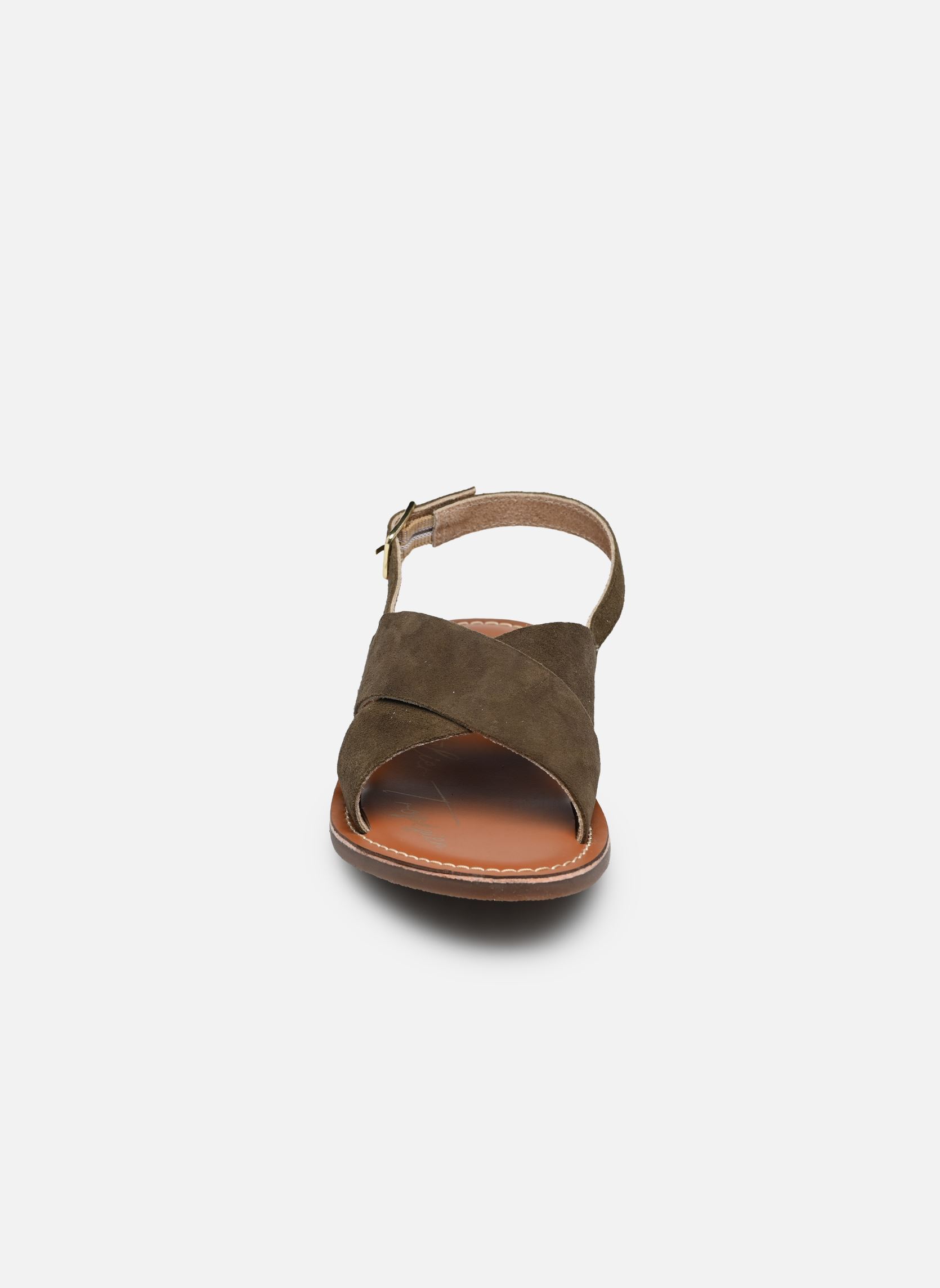 Sandalen S-FANNY dames groen L'Atelier Tropézien Sandalen S-FANNY dames groen OLIVE SUEDE