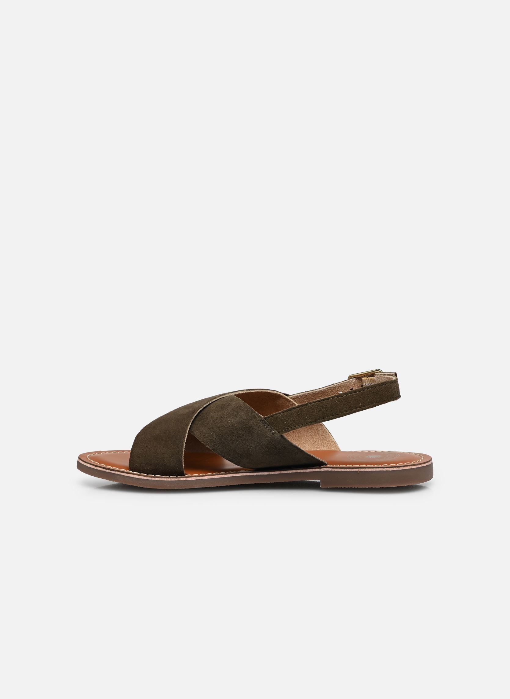 Sandalen S-FANNY dames groen L'Atelier Tropézien Sandalen S-FANNY dames groen OLIVE SUEDE