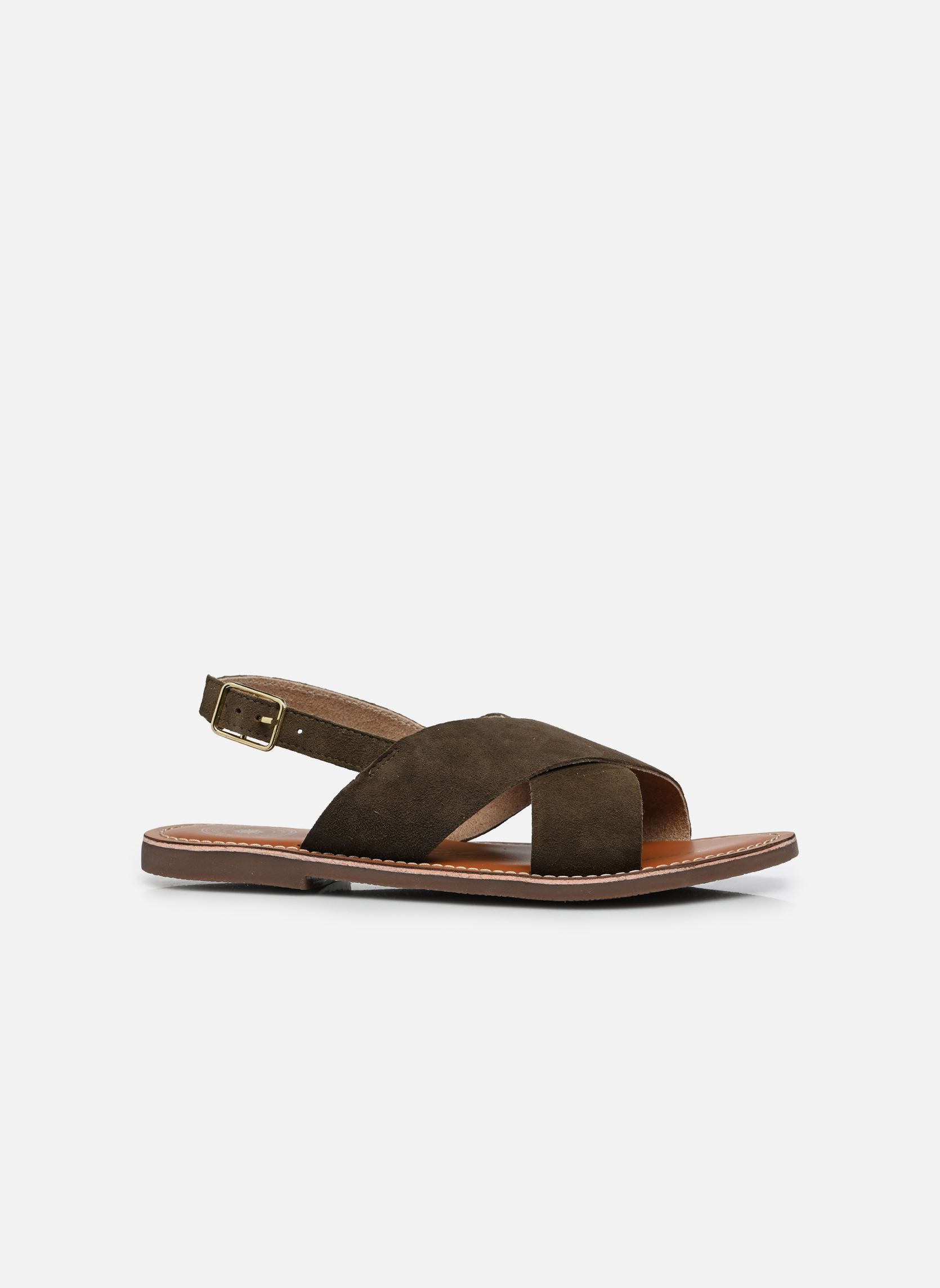 Sandalen S-FANNY dames groen L'Atelier Tropézien Sandalen S-FANNY dames groen OLIVE SUEDE
