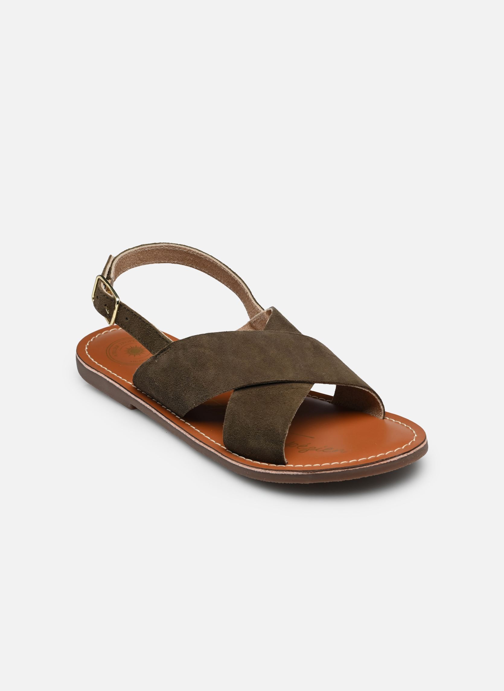 Sandalen S-FANNY dames groen L'Atelier Tropézien Sandalen S-FANNY dames groen OLIVE SUEDE