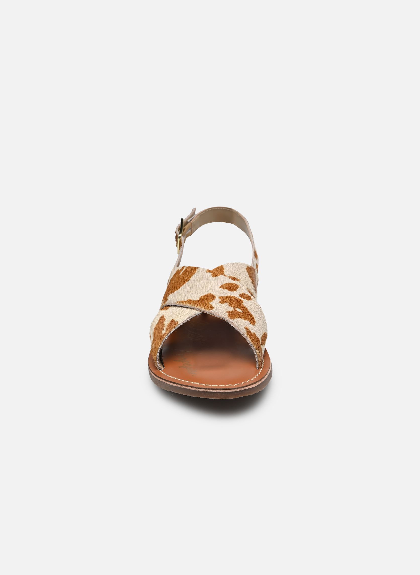 Sandales S-FANNY femme marron L'Atelier Tropézien Sandales S-FANNY femme marron COW BROWN PONY