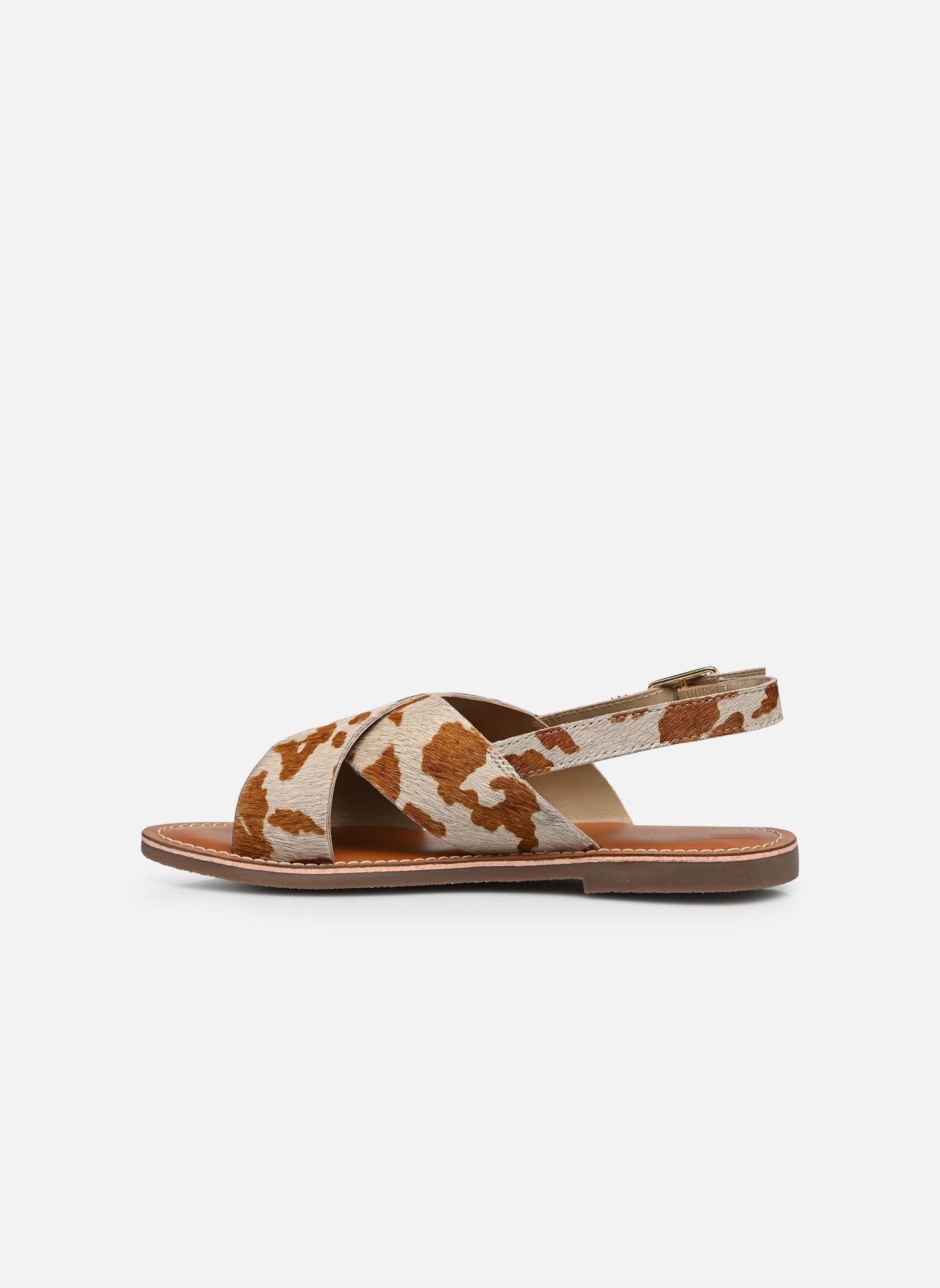 Sandales S-FANNY femme marron L'Atelier Tropézien Sandales S-FANNY femme marron COW BROWN PONY