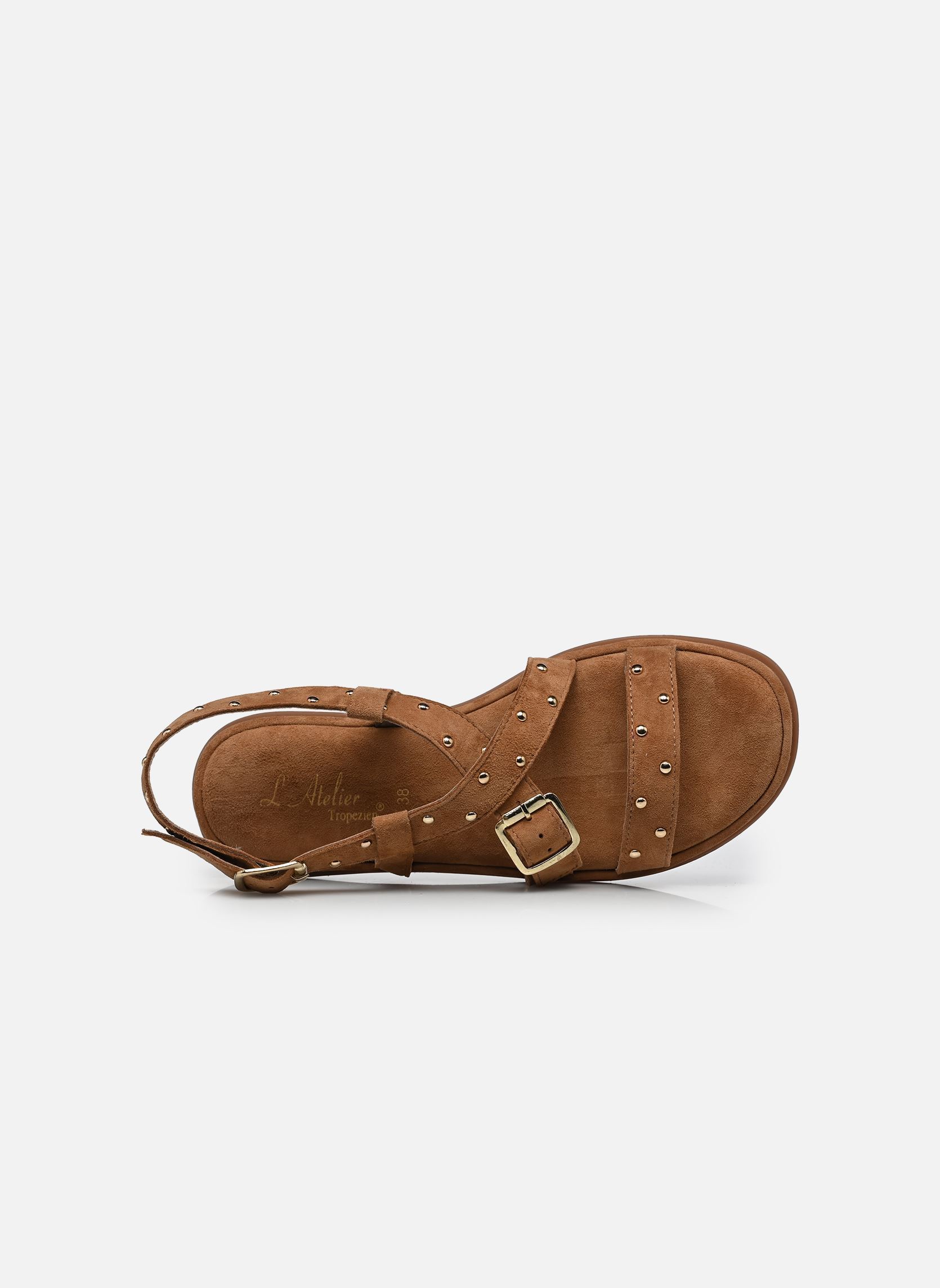 Sandalen S-SH3313 dames bruin L'Atelier Tropézien Sandalen S-SH3313 dames bruin TAN SUEDE