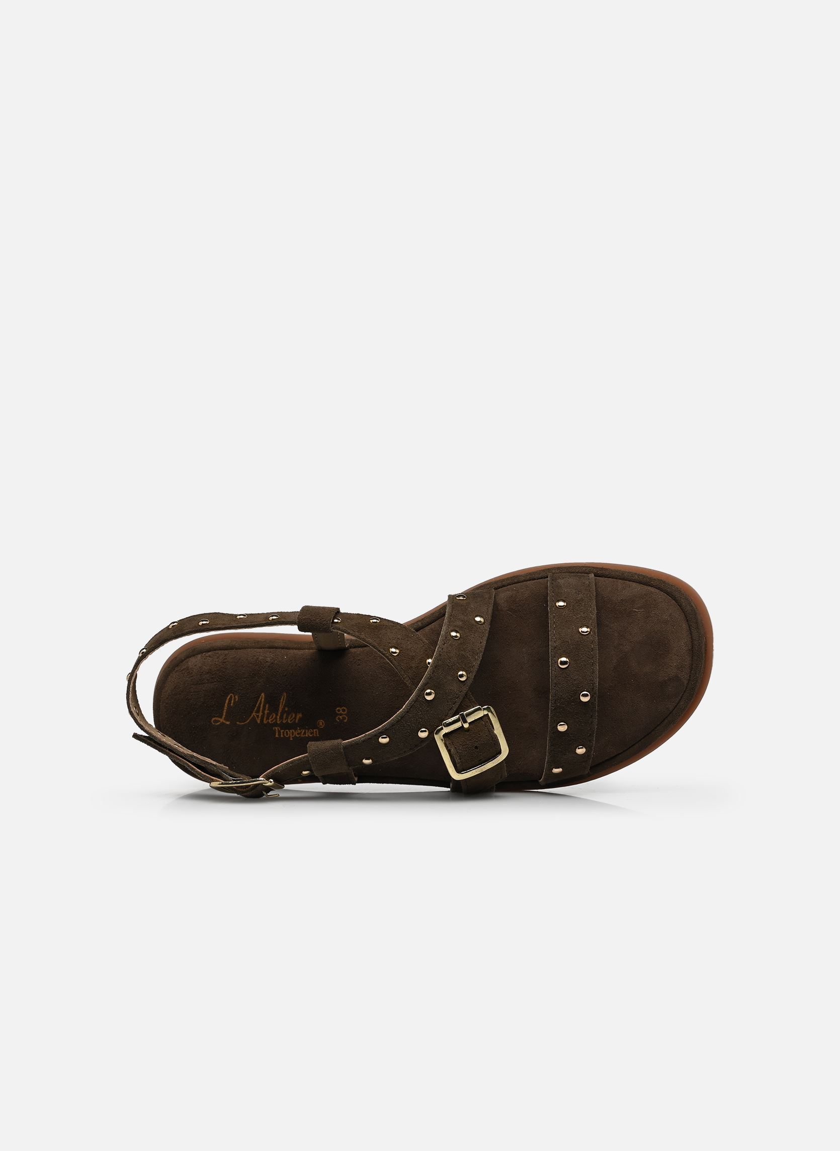 Sandales S-SH3313 femme vert L'Atelier Tropézien Sandales S-SH3313 femme vert OLIVE SUEDE