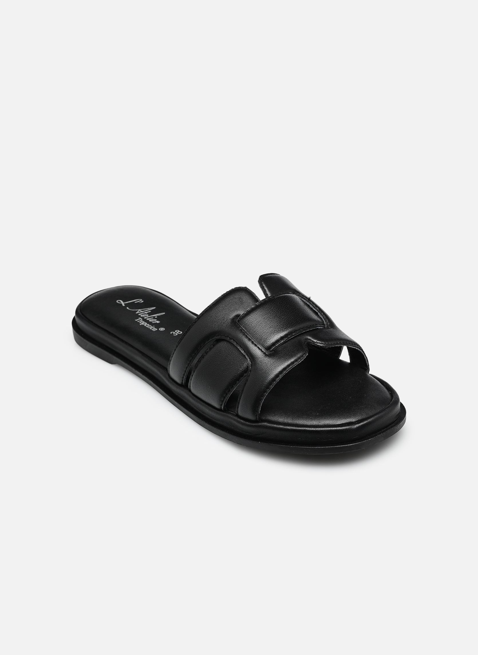 Mules S-SH1307 femme noir L'Atelier Tropézien Mules S-SH1307 femme noir B BLACK