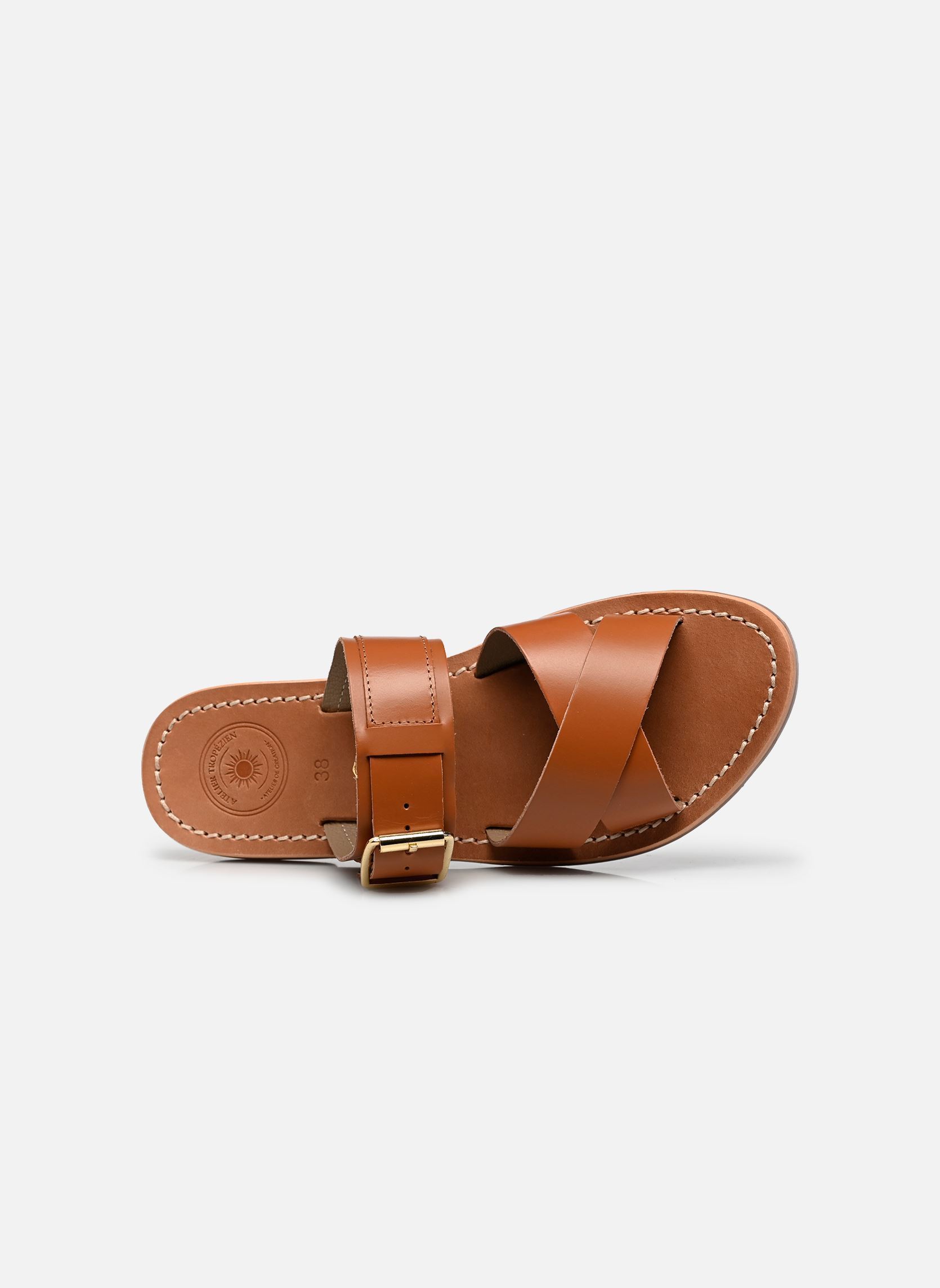 Pantoletten S-SH3316 damen braun L'Atelier Tropézien Pantoletten S-SH3316 damen braun TAN