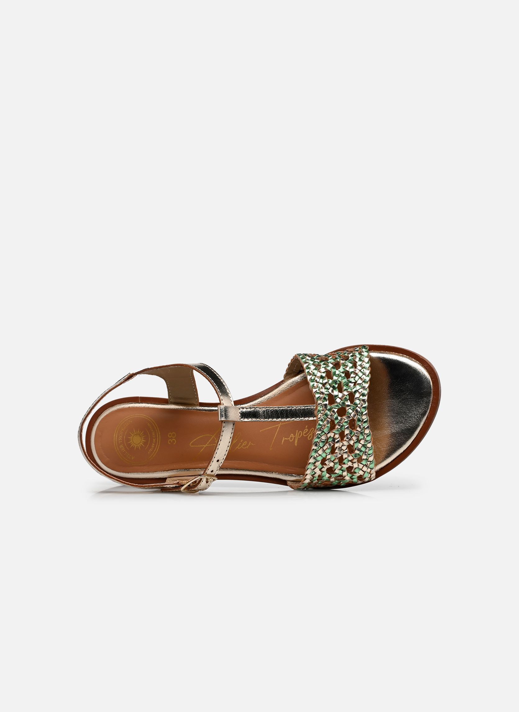 Sandales S-IL2504 femme argent L'Atelier Tropézien Sandales S-IL2504 femme argent GOLD GREEN