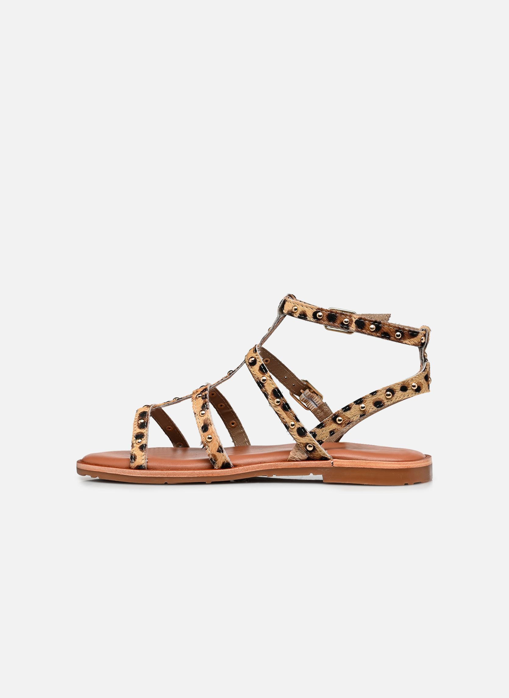 Sandales S-SH3333 femme marron L'Atelier Tropézien Sandales S-SH3333 femme marron LEOPARD