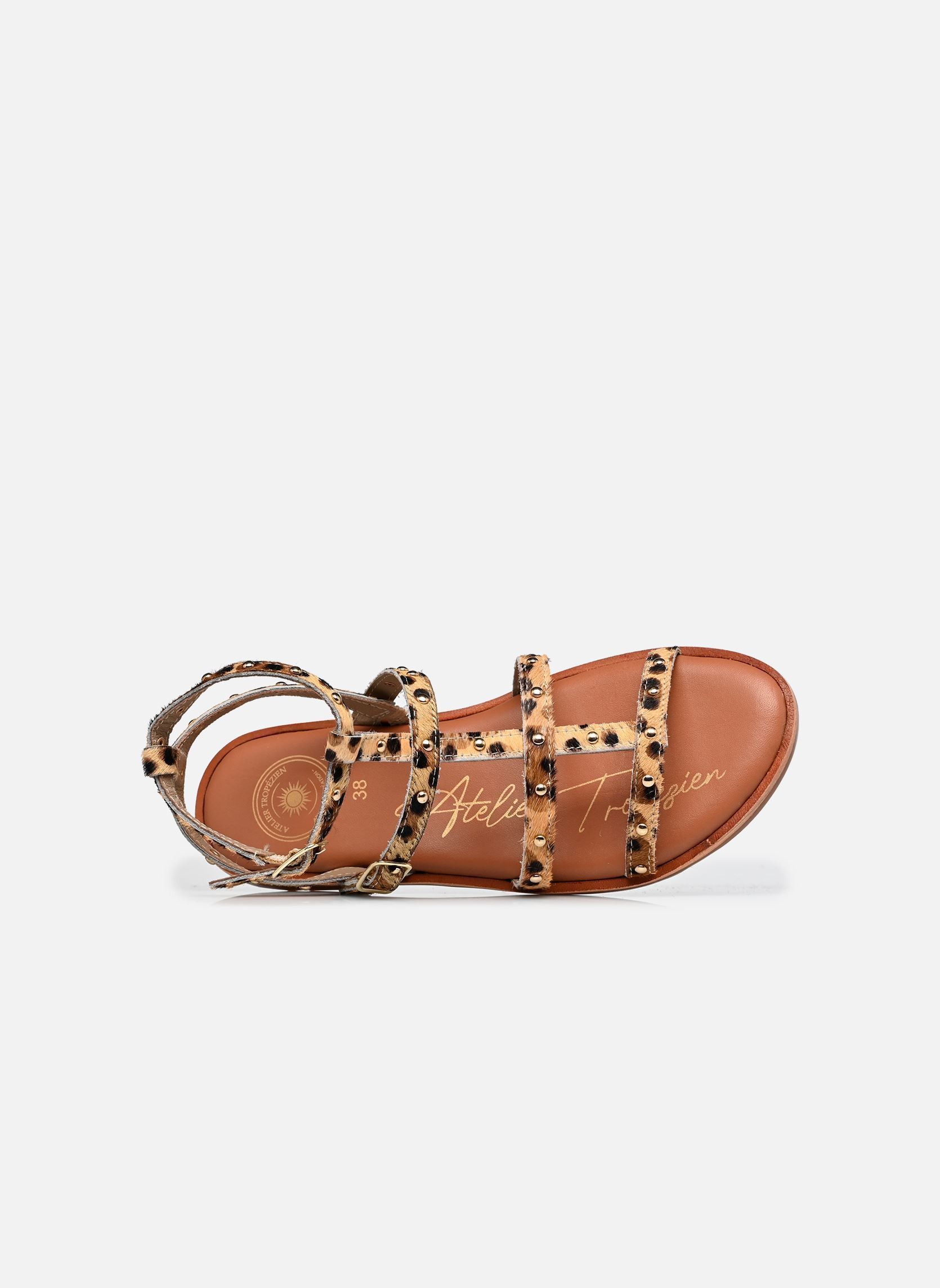 Sandales S-SH3333 femme marron L'Atelier Tropézien Sandales S-SH3333 femme marron LEOPARD