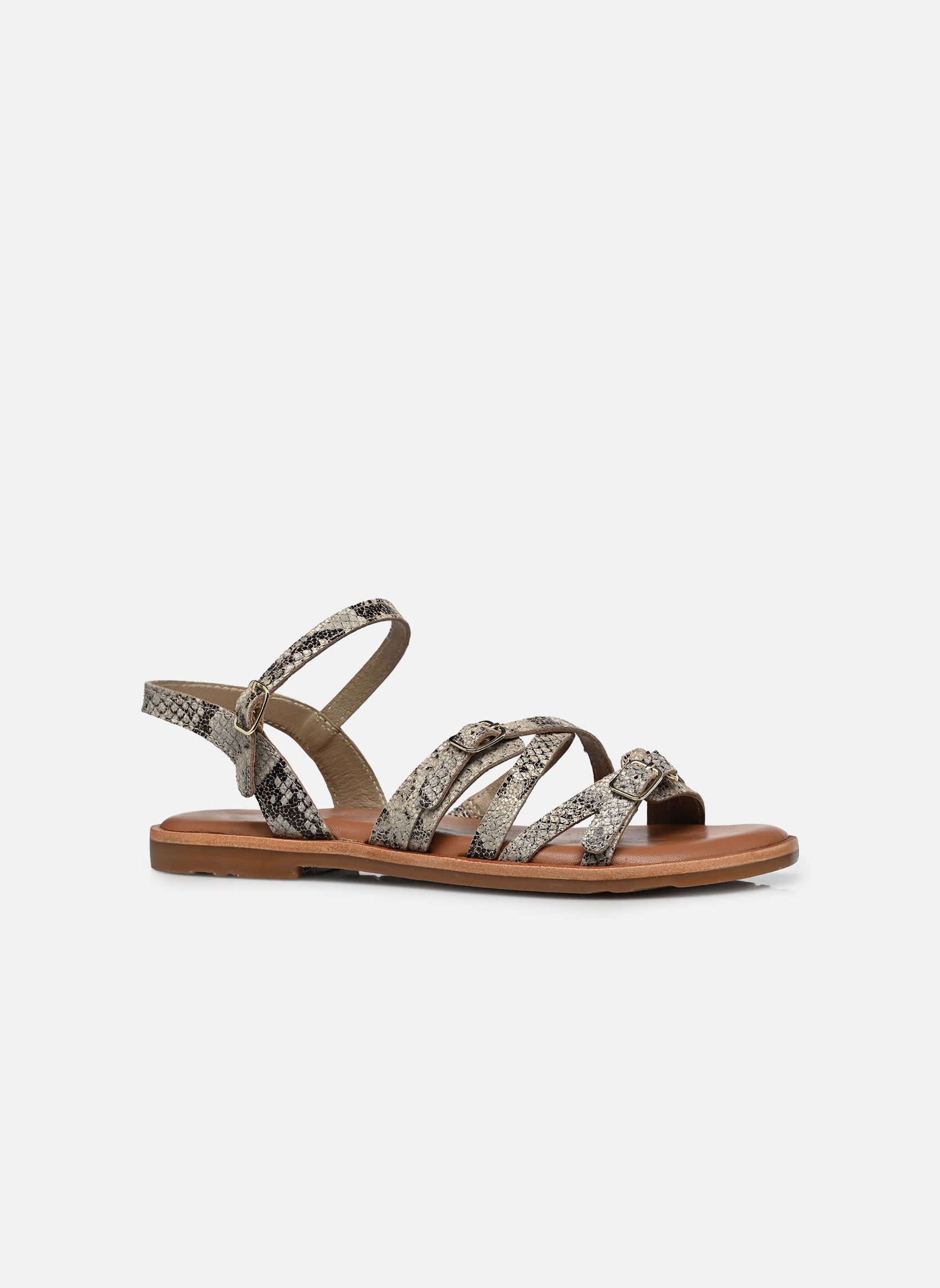 Sandalen S-SH3337 damen grau L'Atelier Tropézien Sandalen S-SH3337 damen grau KAKI FOIL