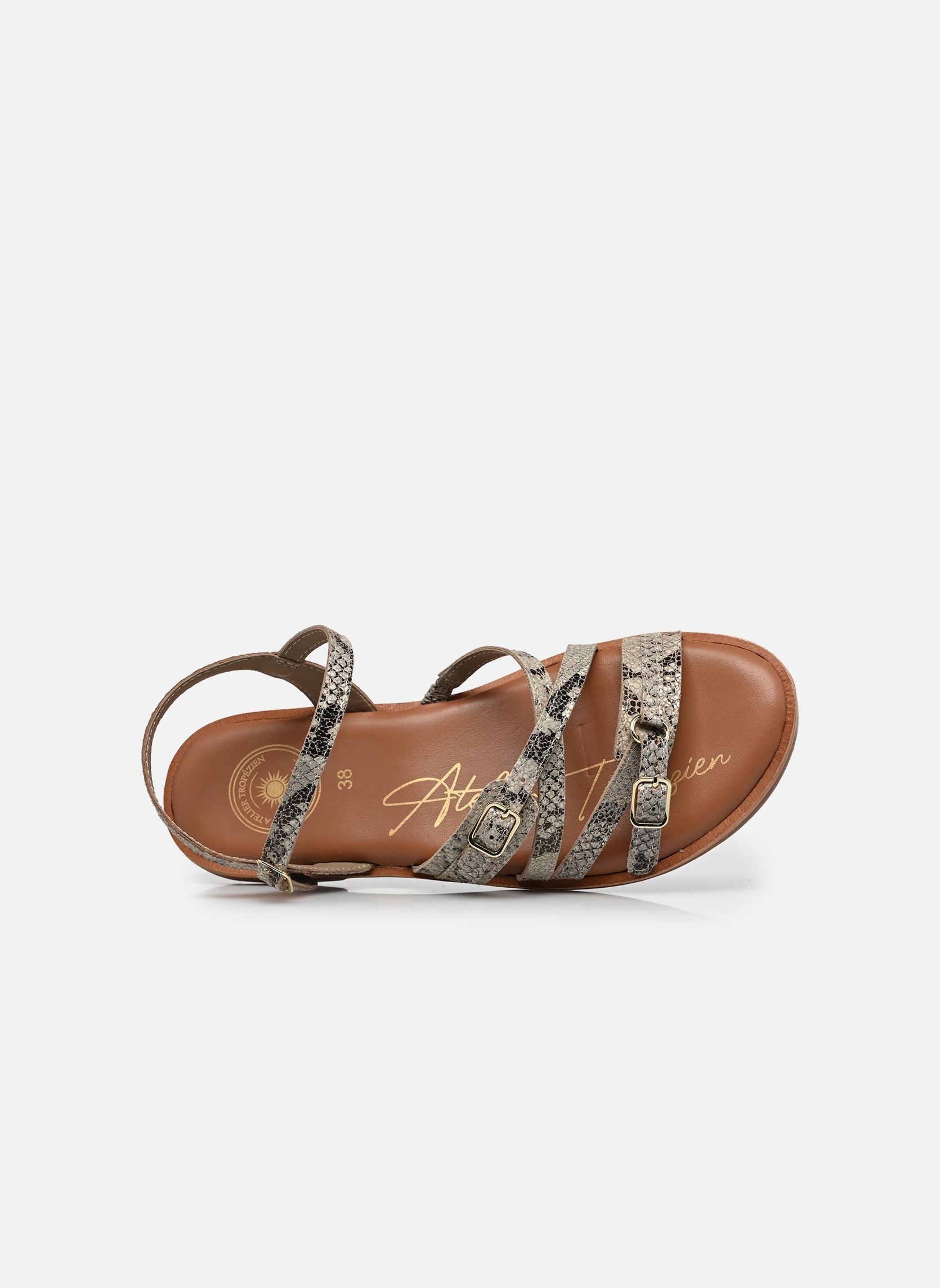 Sandalen S-SH3337 damen grau L'Atelier Tropézien Sandalen S-SH3337 damen grau KAKI FOIL