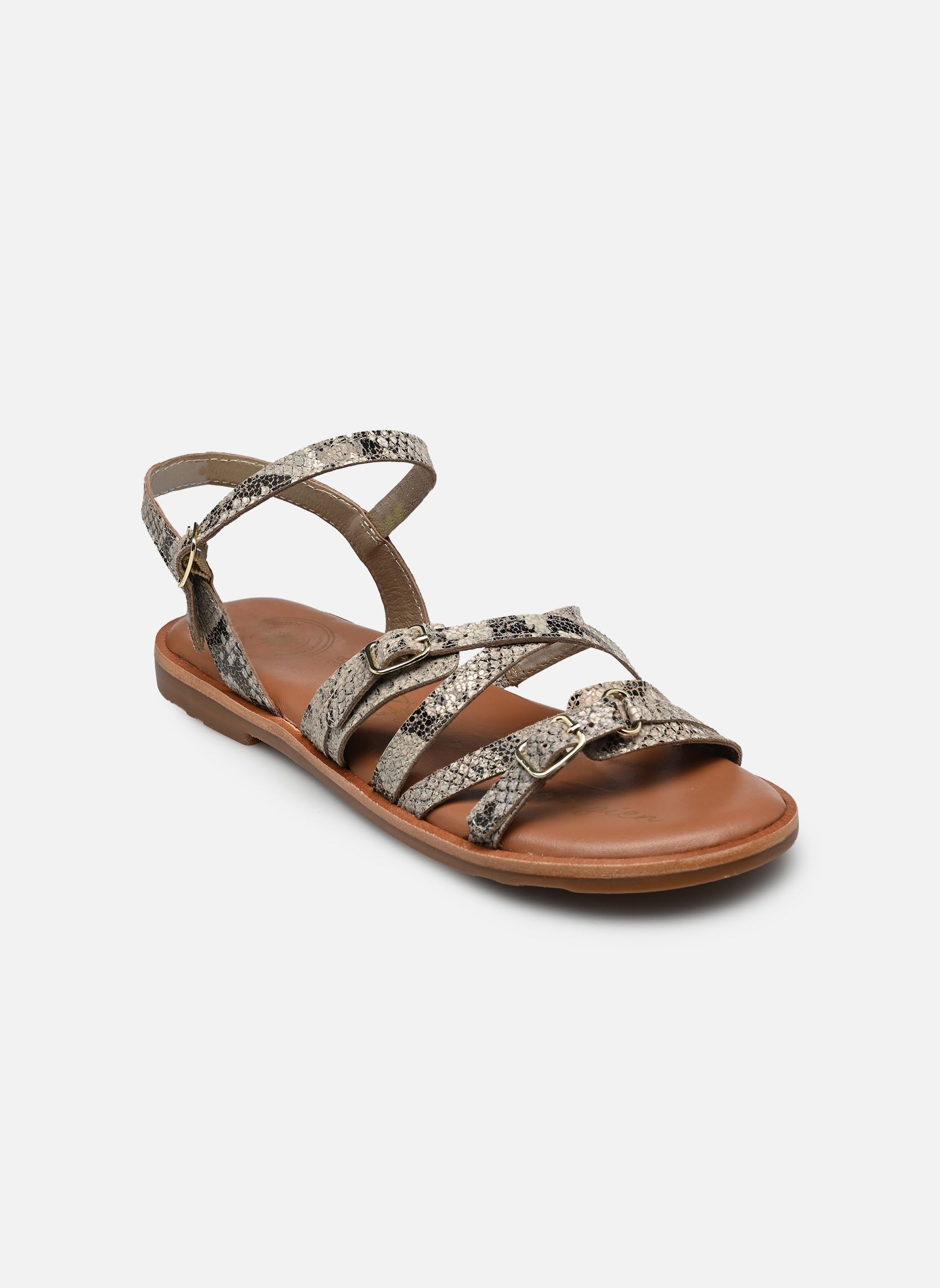 Sandalen S-SH3337 damen grau L'Atelier Tropézien Sandalen S-SH3337 damen grau KAKI FOIL