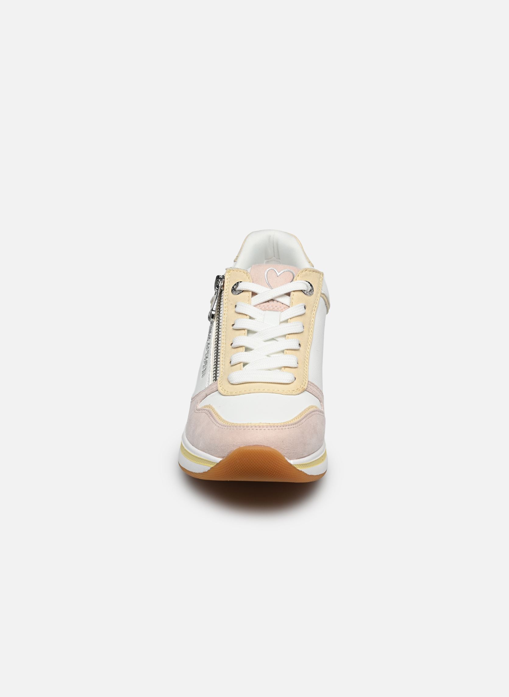 Plateau-Sneaker 23764-46 damen weiß Marco Tozzi Plateau-Sneaker 23764-46 damen weiß WHITE/ROSE