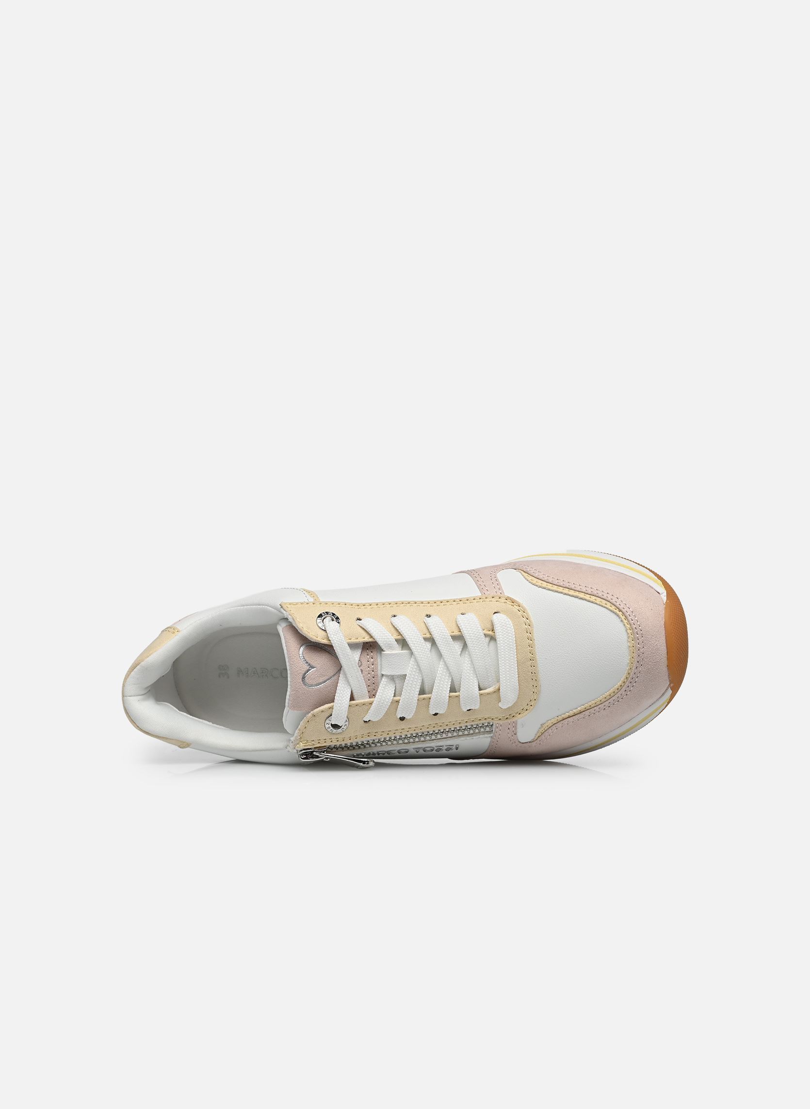 Plateau-Sneaker 23764-46 damen weiß Marco Tozzi Plateau-Sneaker 23764-46 damen weiß WHITE/ROSE