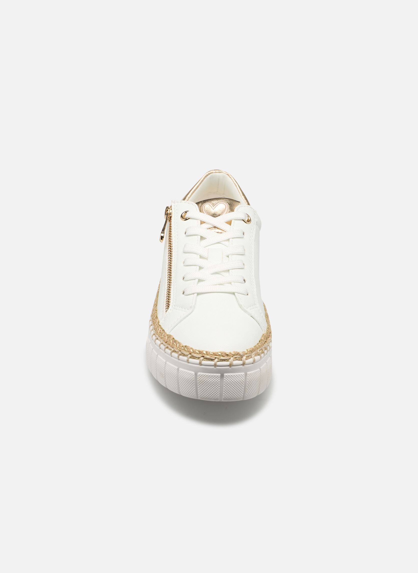Baskets compensées 23773-44 femme blanc Marco Tozzi Baskets compensées 23773-44 femme blanc WHITE COMB