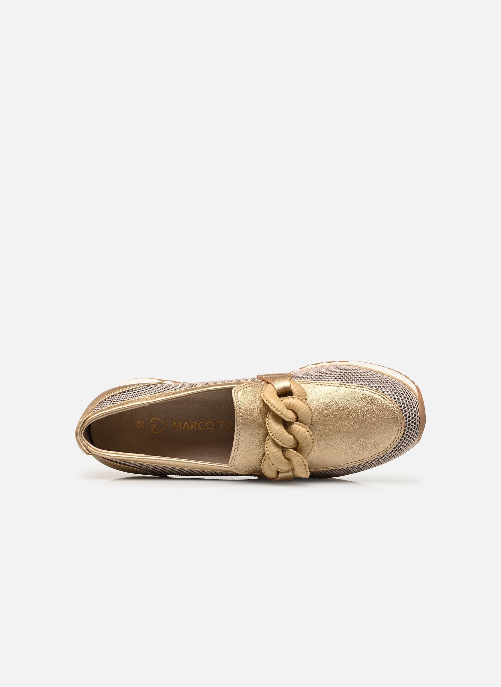 Mocassins 24720-44 dames goud en brons Marco Tozzi Mocassins 24720-44 dames goud en brons Gold Comb