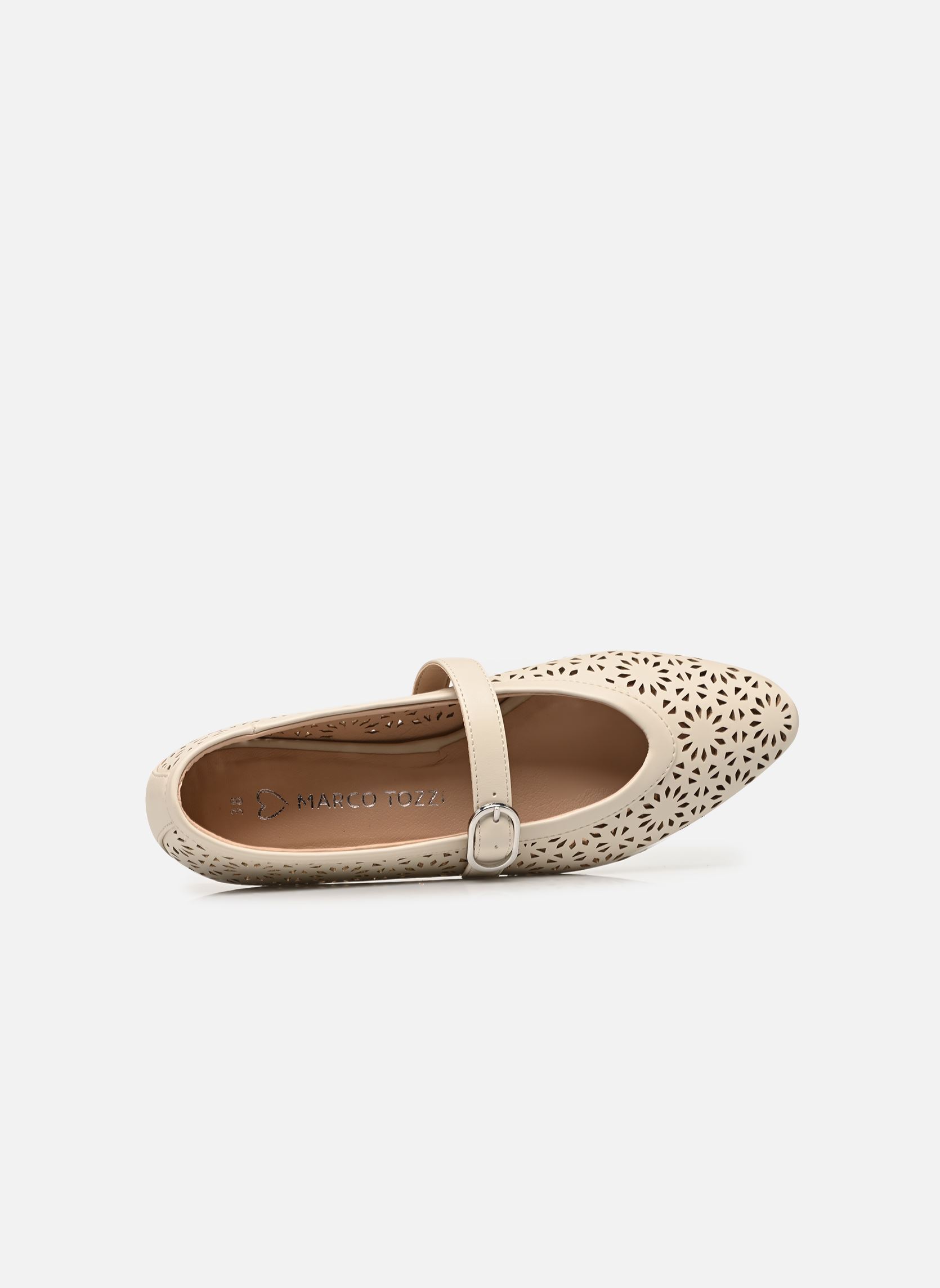 Mary Janes 22117-46 dames beige Marco Tozzi Mary Janes 22117-46 dames beige CREAM