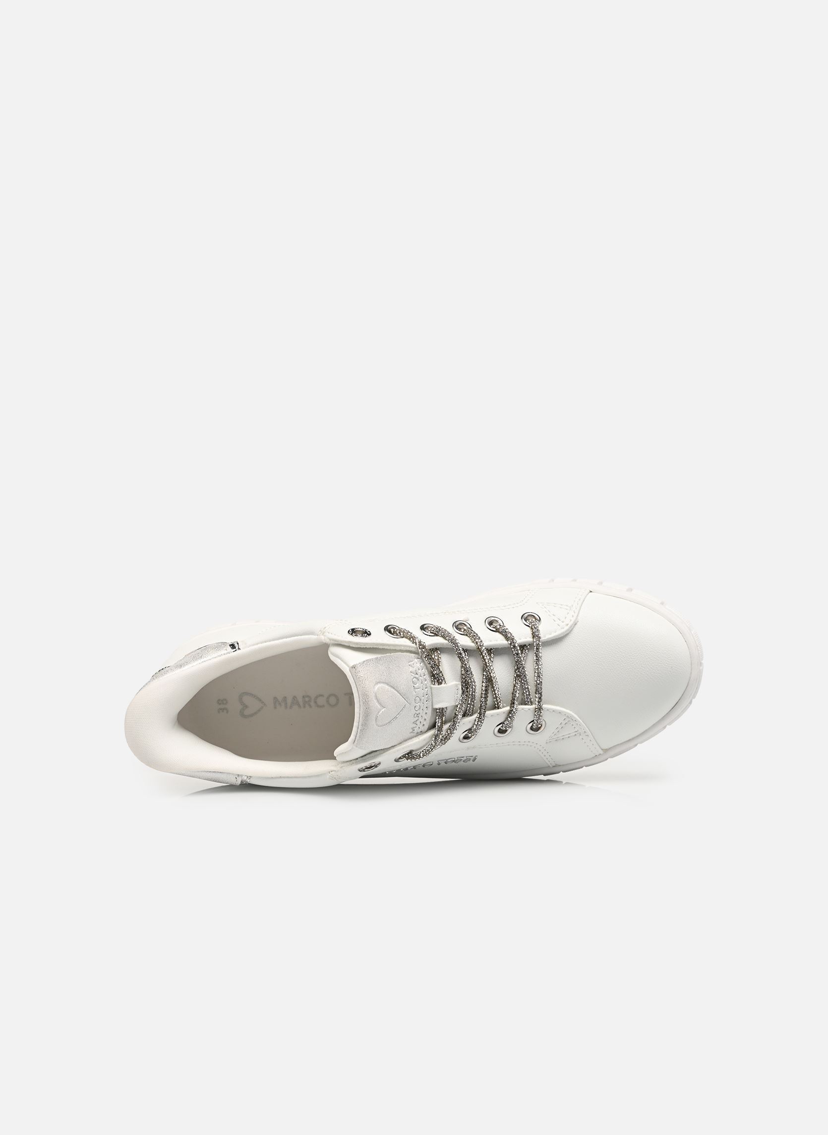Baskets basses 23741-46 femme blanc Marco Tozzi Baskets basses 23741-46 femme blanc WHITE COMB
