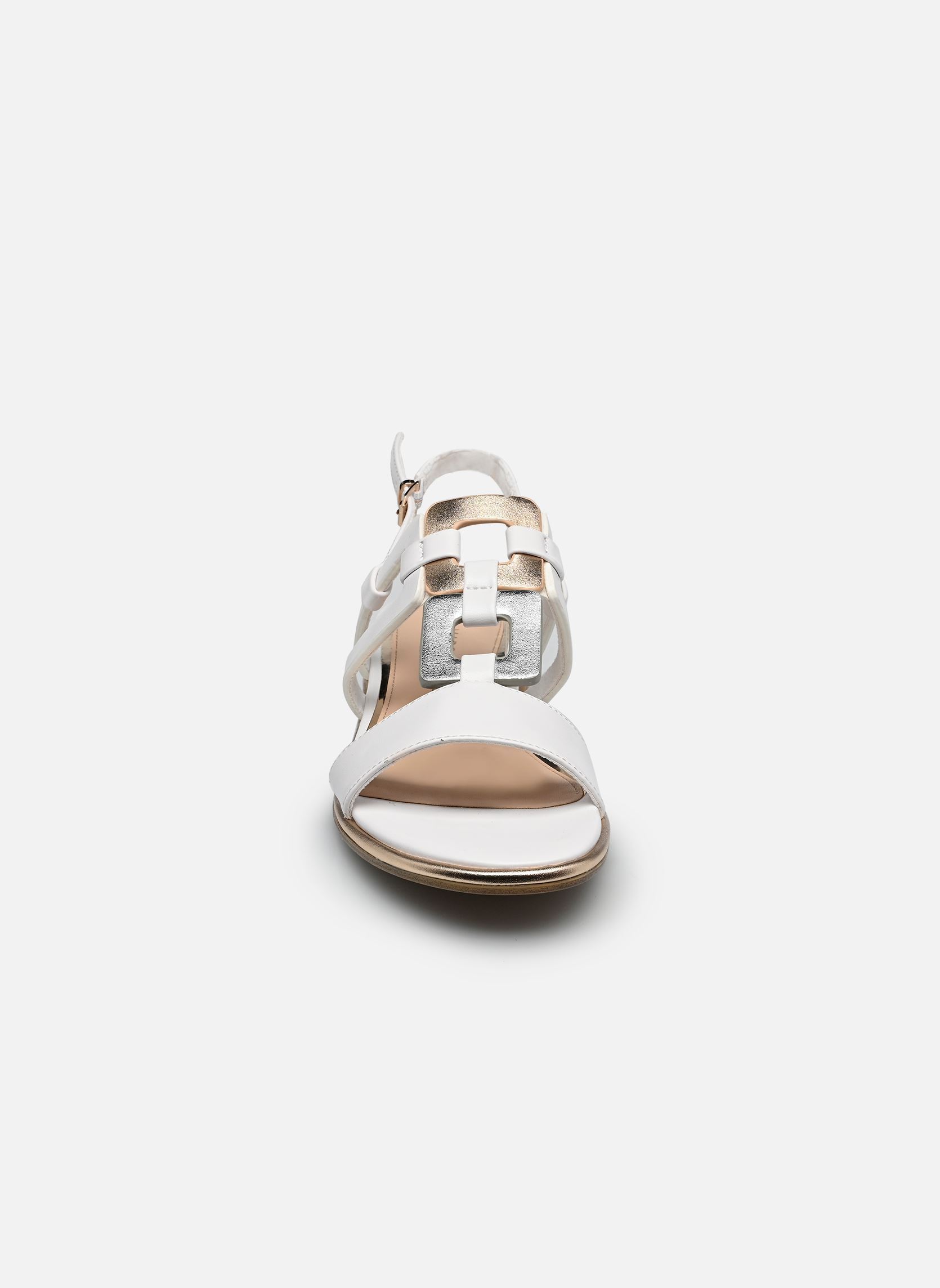 Platte sandalen 28106-44 dames wit Marco Tozzi Platte sandalen 28106-44 dames wit WHITE COMB