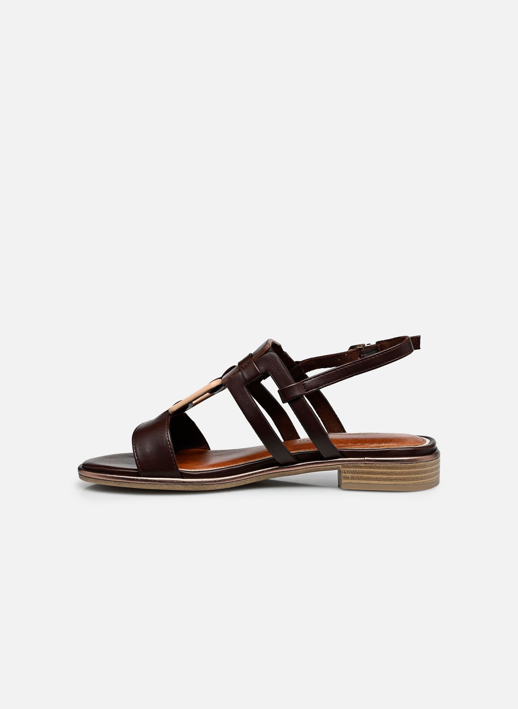 Flache Sandalen 28106-44 damen braun Marco Tozzi Flache Sandalen 28106-44 damen braun MOCCA COMB