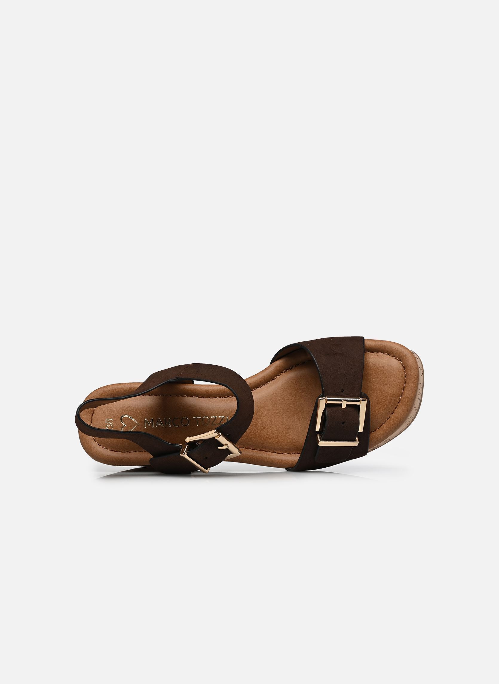 Keil- und Plateausandalen 28389-44 damen braun Marco Tozzi Keil- und Plateausandalen 28389-44 damen braun CHOCO