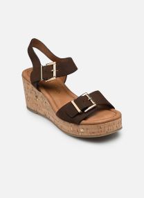 Sandales compensées et plateformes 28389-44 femme or et bronze