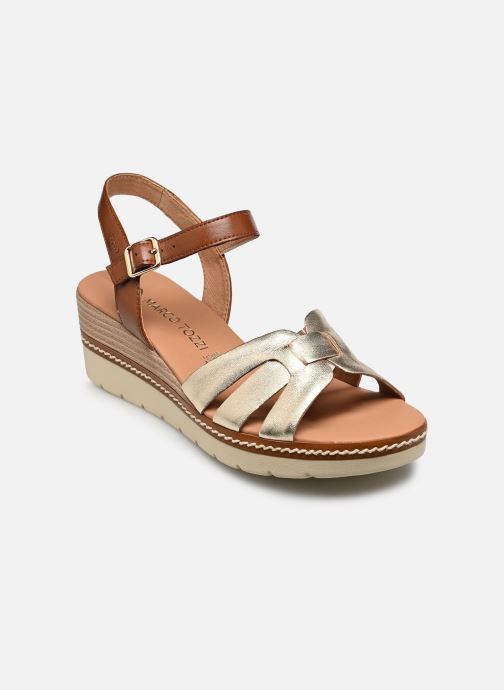 Marco Tozzi Sandales compensées et plateformes 28702-46 femme or et bronze