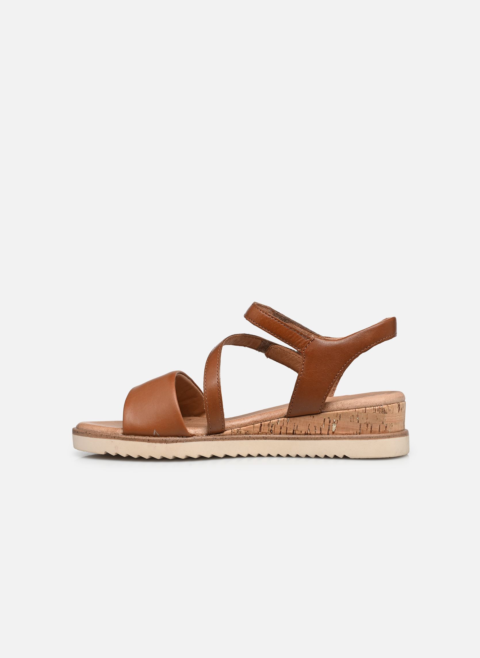 Sandales compensées et plateformes 28705-46 femme marron Marco Tozzi Sandales compensées et plateformes 28705-46 femme marron COGNAC