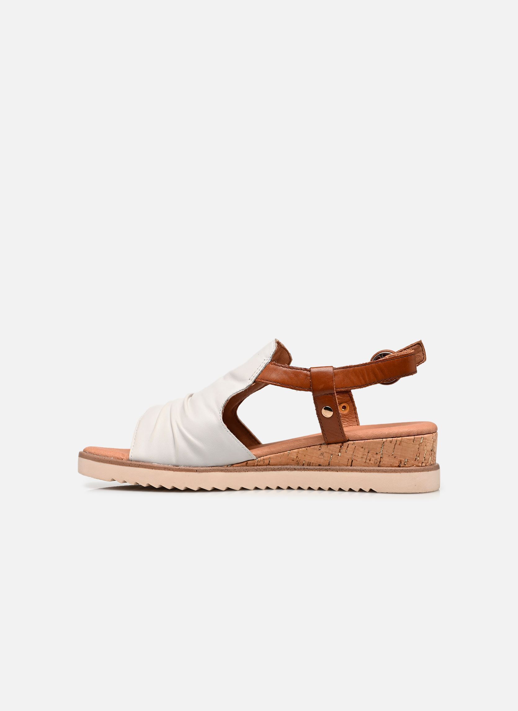 Sandales compensées et plateformes 28706-46 femme blanc Marco Tozzi Sandales compensées et plateformes 28706-46 femme blanc WHITE COMB