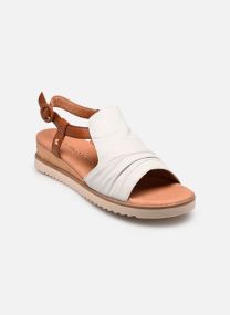Sandales compensées et plateformes 28706-46 femme blanc Marco Tozzi Sandales compensées et plateformes 28706-46 femme blanc WHITE COMB