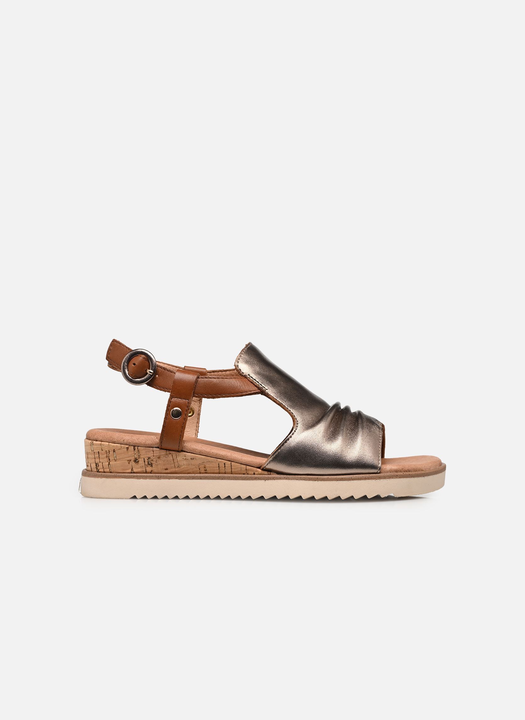 Sandales compensées et plateformes 28706-46 femme argent Marco Tozzi Sandales compensées et plateformes 28706-46 femme argent ROSE MET. COMB