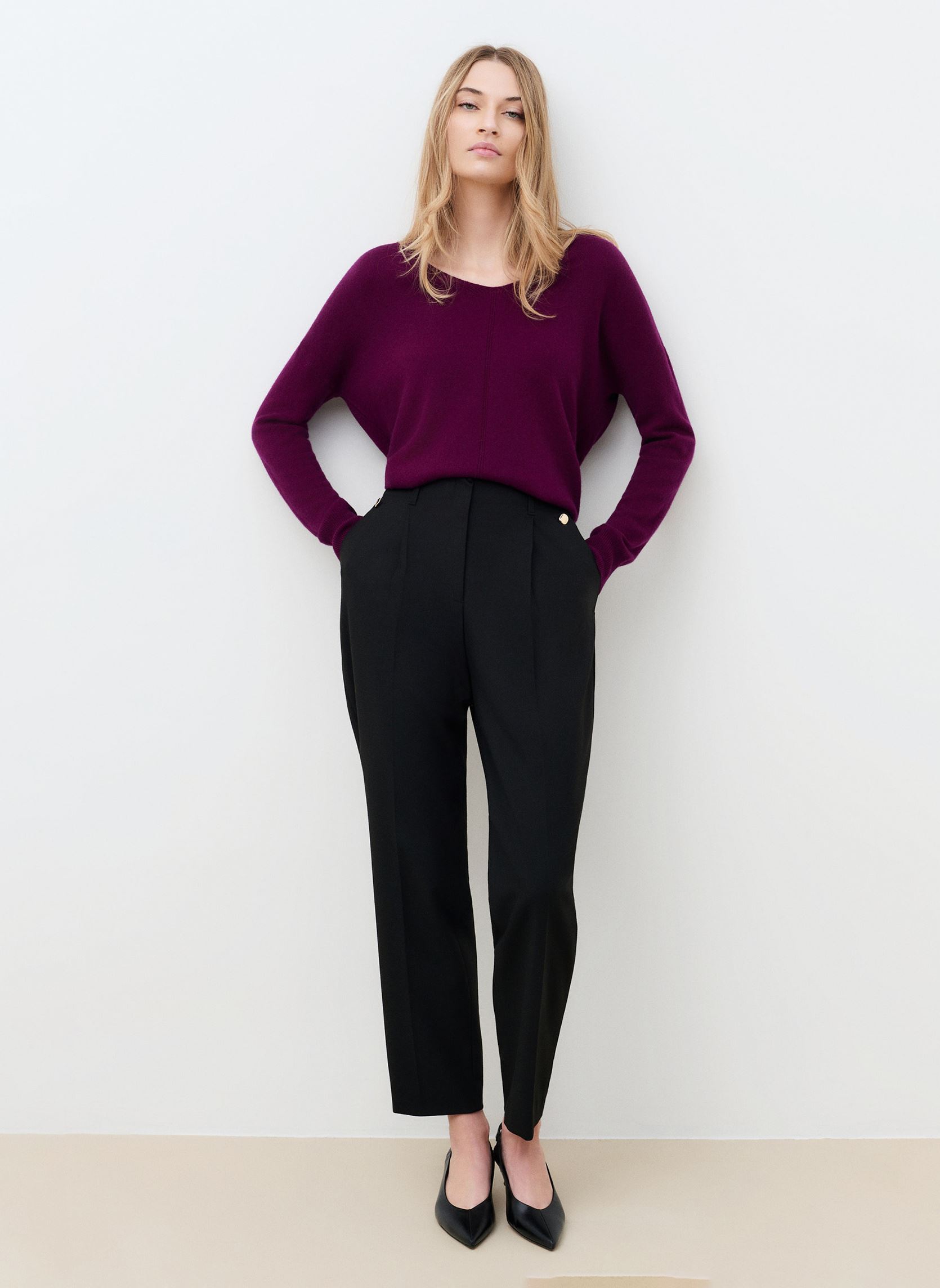 Pullover 251K-MTHELMINA damen violett Caroll Pullover 251K-MTHELMINA damen violett PLUM CASPIA