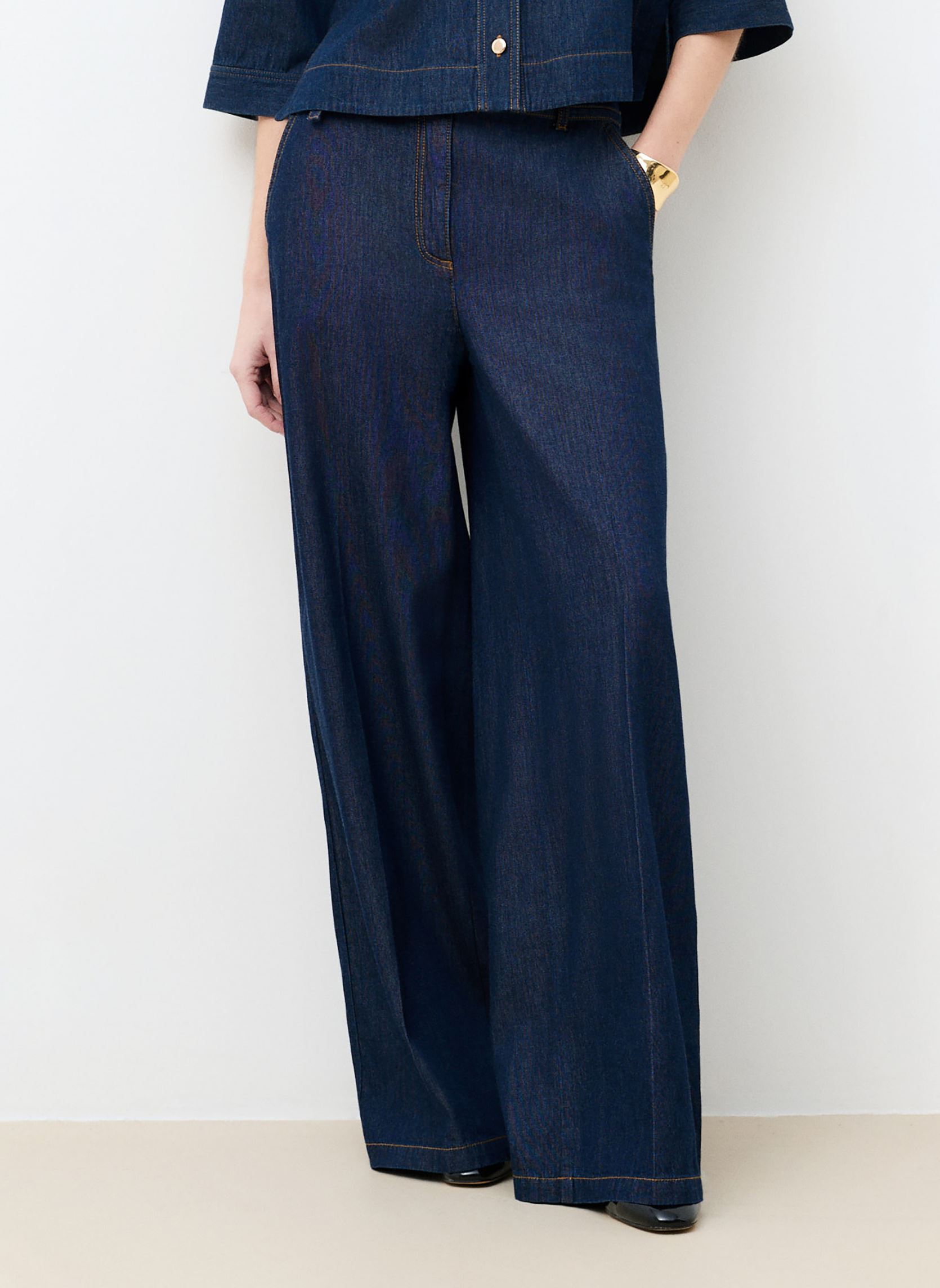 Rechte jeans / Straight Leg Jeans 261P-PALOMADENIM dames blauw Caroll Rechte jeans / Straight Leg Jeans 261P-PALOMADENIM dames blauw DENIM FONCE