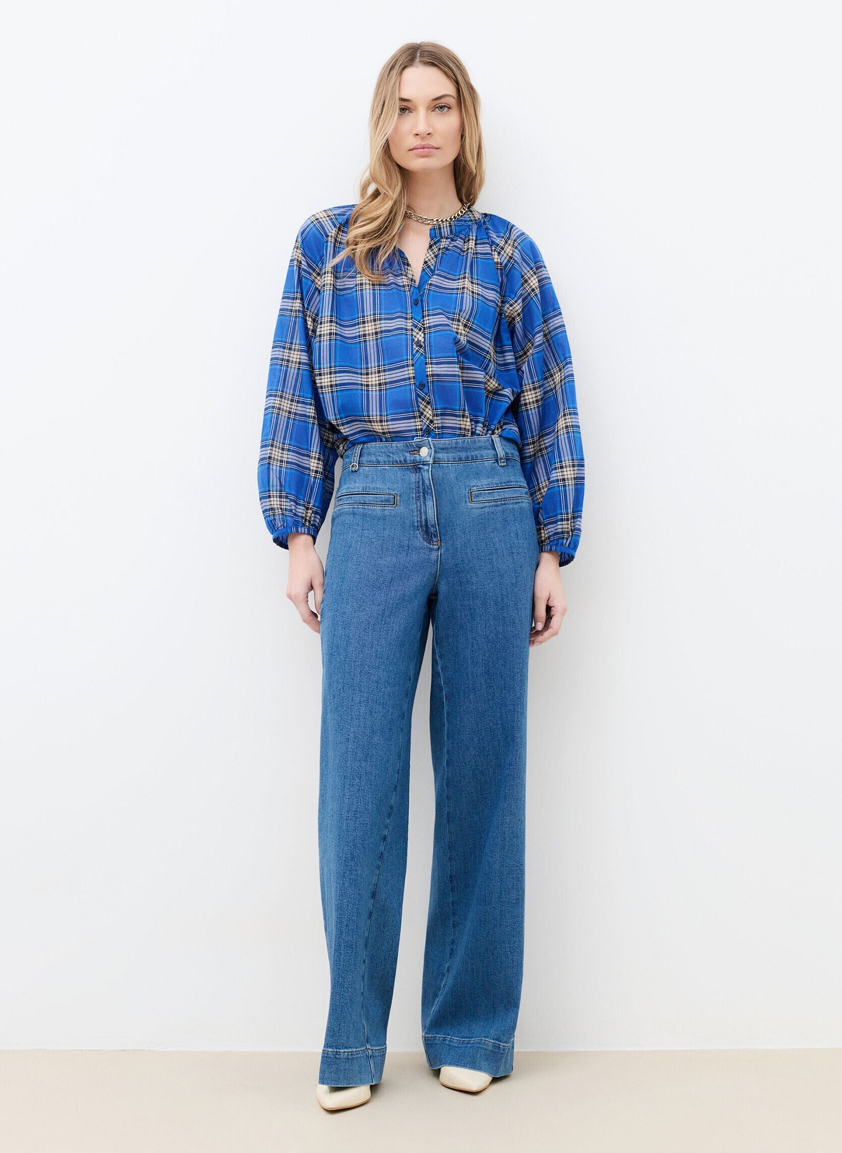 Weite Jeans 261P-POEMEDENIM2 damen blau Caroll Weite Jeans 261P-POEMEDENIM2 damen blau DENIM MOYEN