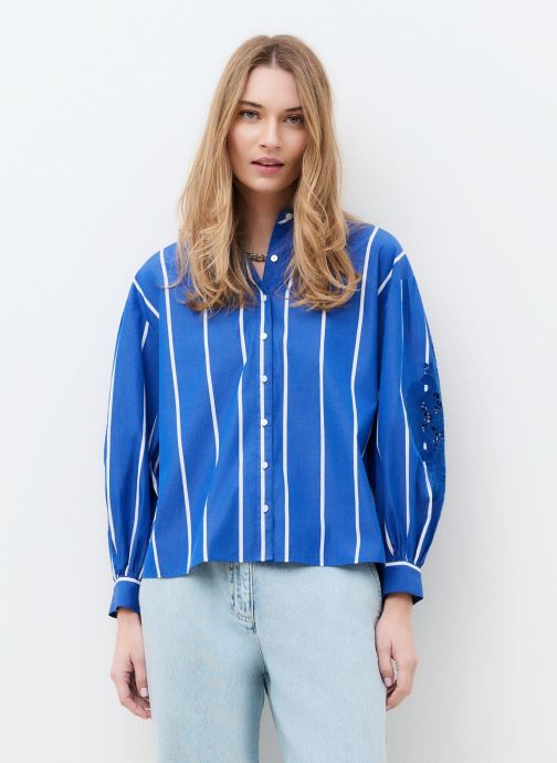 Caroll Chemises manches longues 261C-CMONA femme bleu