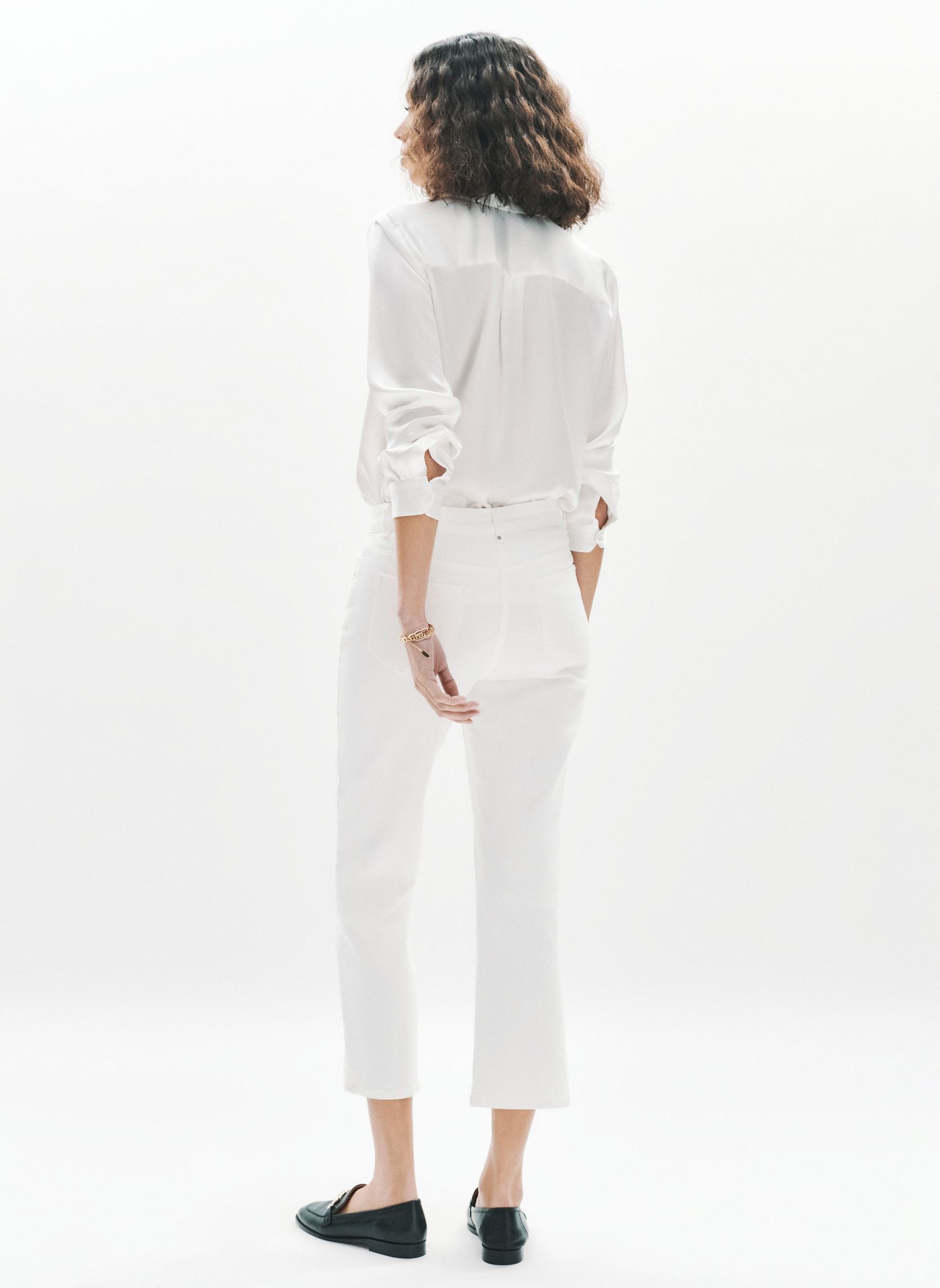 Chino broeken PK107-COMO dames wit Caroll Chino broeken PK107-COMO dames wit ECRU