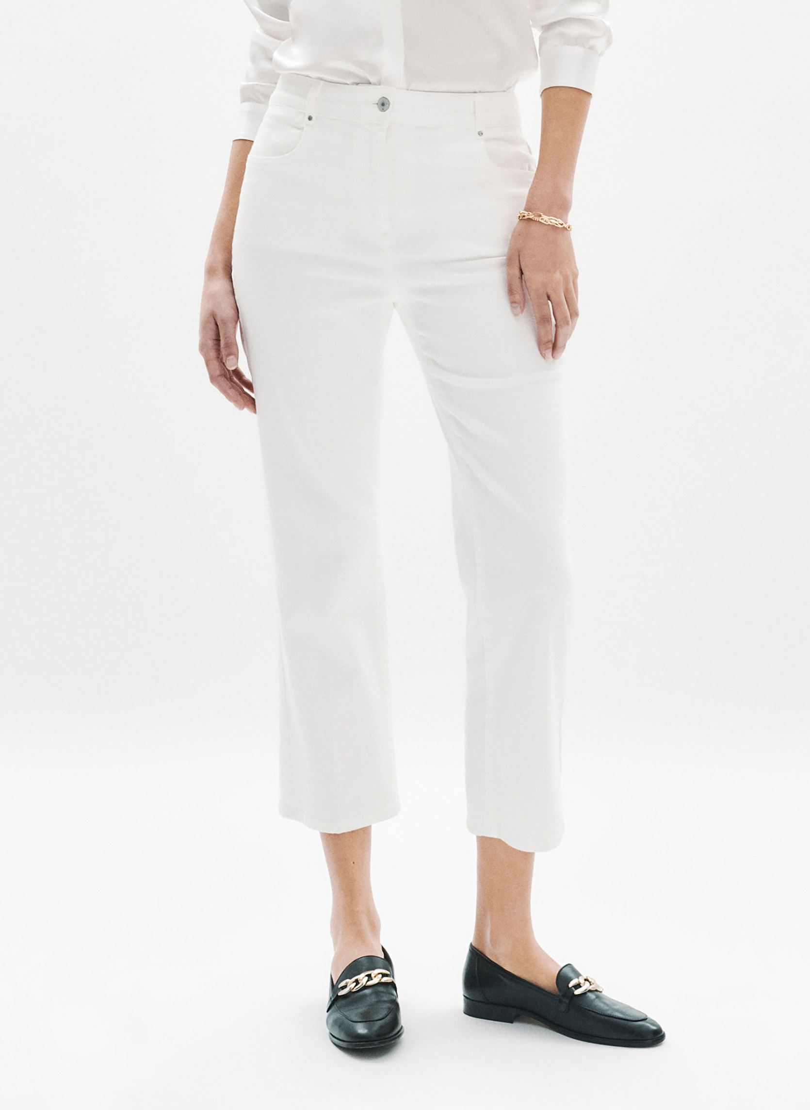 Chino broeken PK107-COMO dames wit Caroll Chino broeken PK107-COMO dames wit ECRU