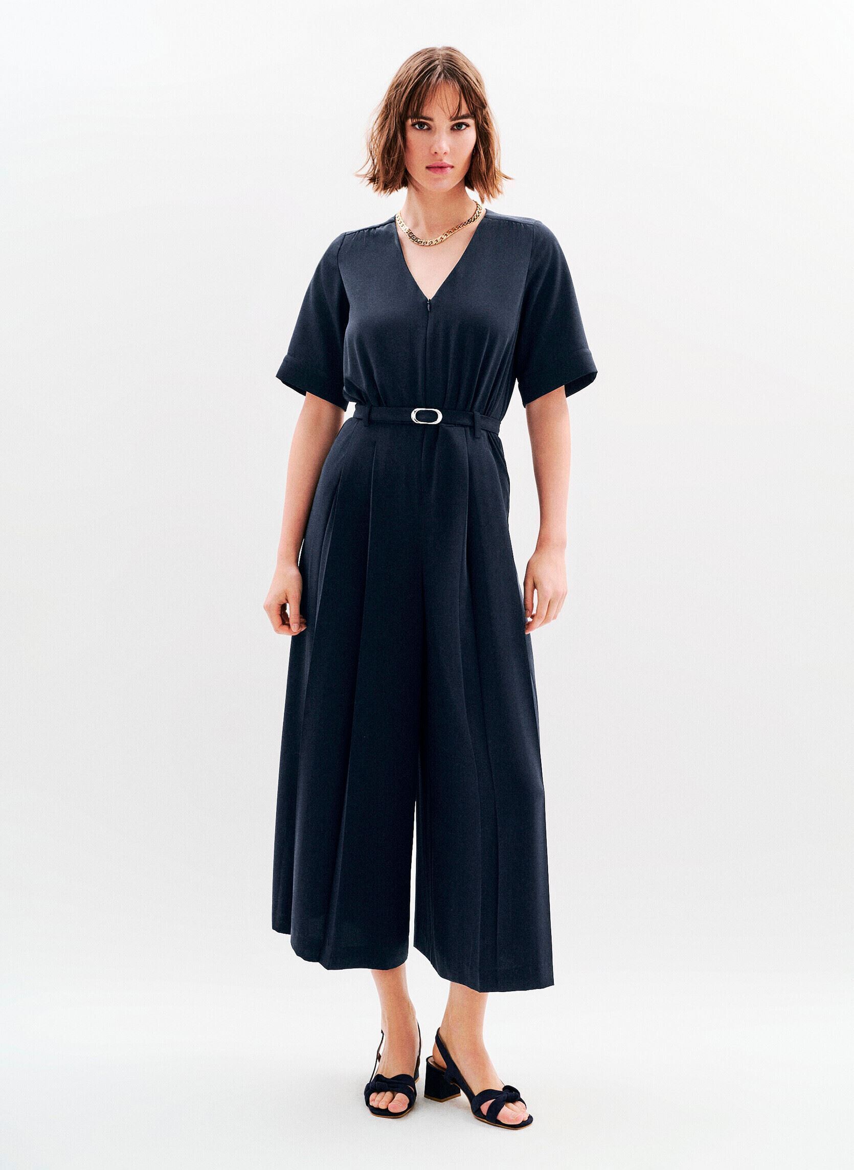 Pantalons droit 251P-CPINCEAU femme bleu Caroll Pantalons droit 251P-CPINCEAU femme bleu SKY CAPTAIN