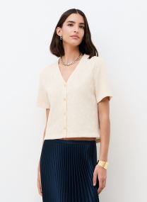 Tee-shirts manches courtes 261T-TVACANCES1 femme beige