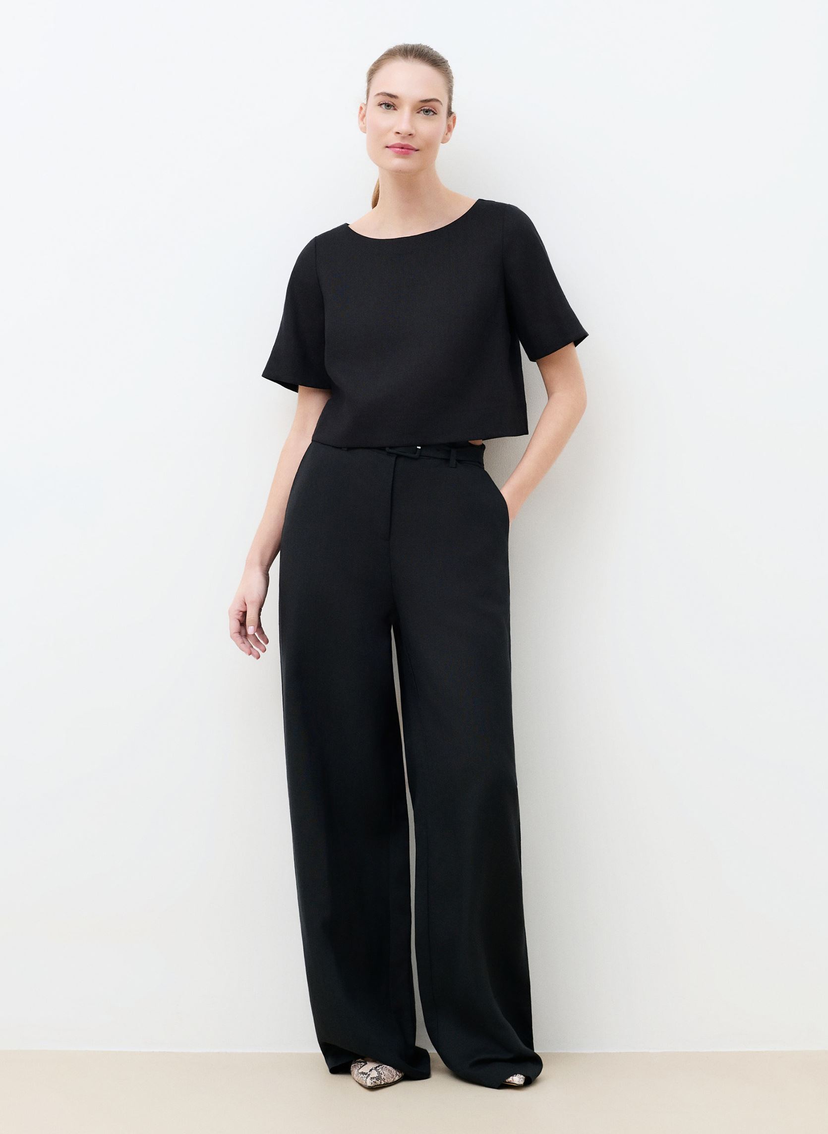 Weite Hosen 261P-PALMERAIE damen schwarz Caroll Weite Hosen 261P-PALMERAIE damen schwarz BLACK BEAUTY