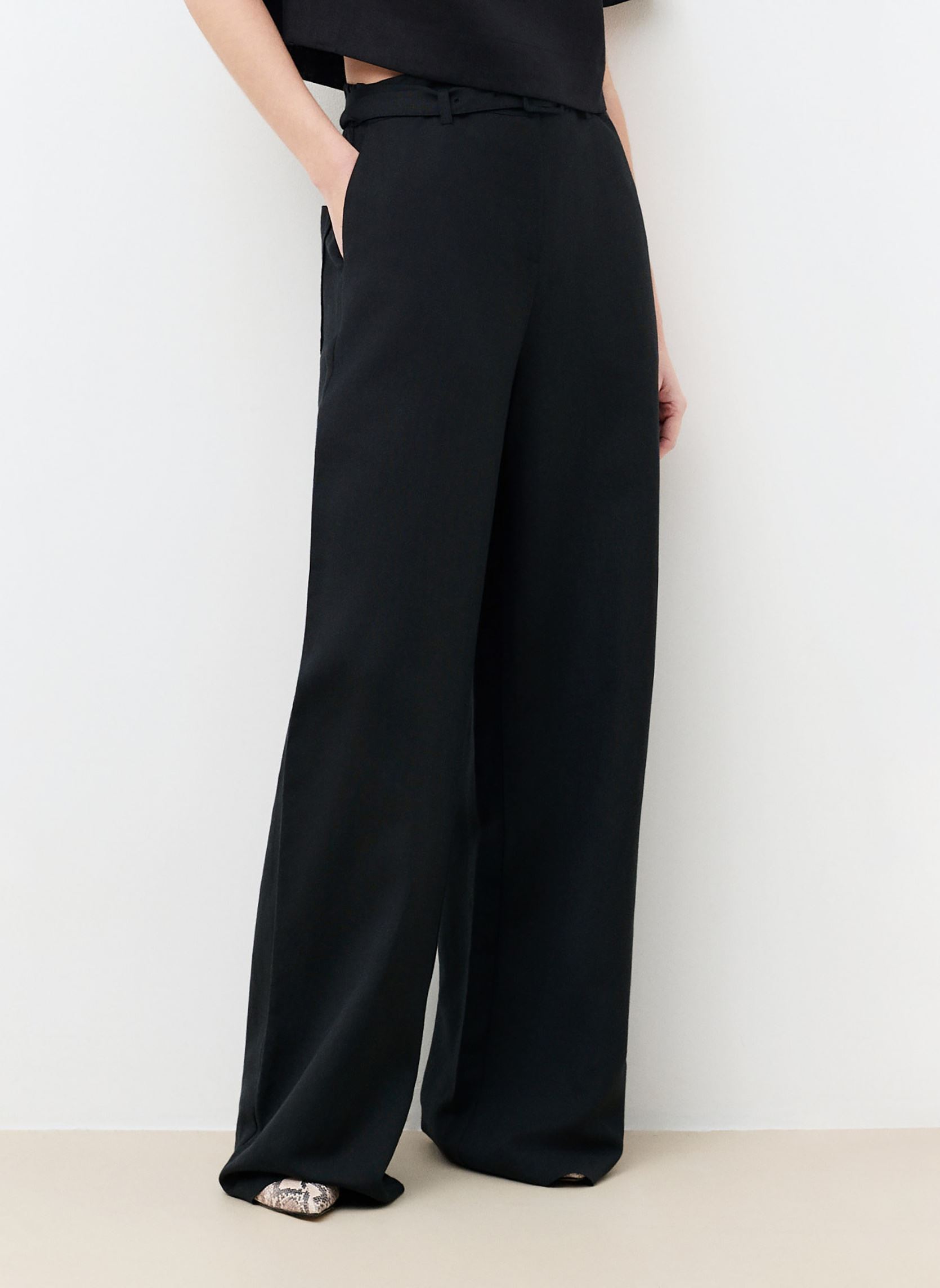 Weite Hosen 261P-PALMERAIE damen schwarz Caroll Weite Hosen 261P-PALMERAIE damen schwarz BLACK BEAUTY