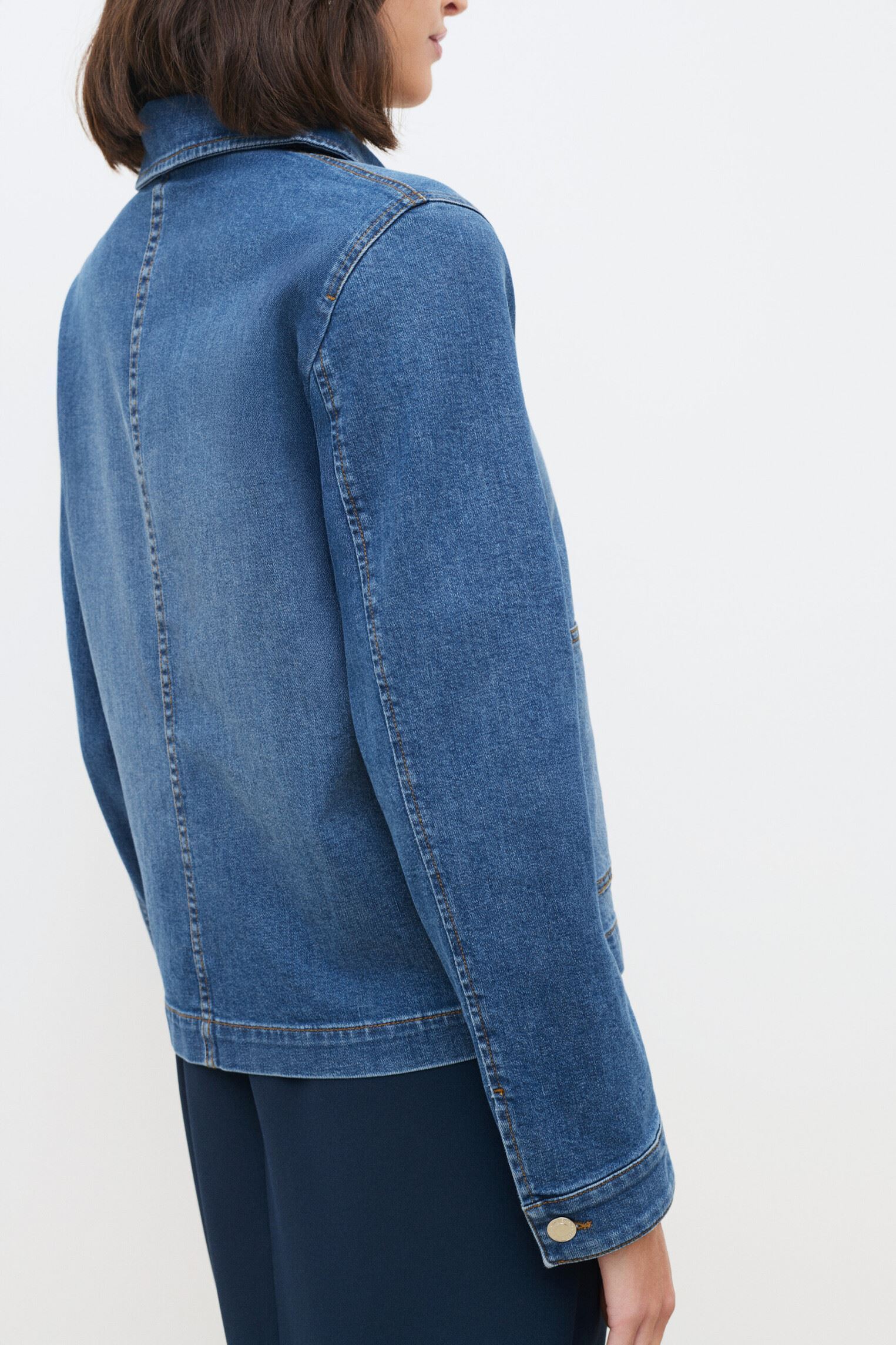 Jeansjacken 261V-VANINA damen blau Caroll Jeansjacken 261V-VANINA damen blau DENIM MOYEN