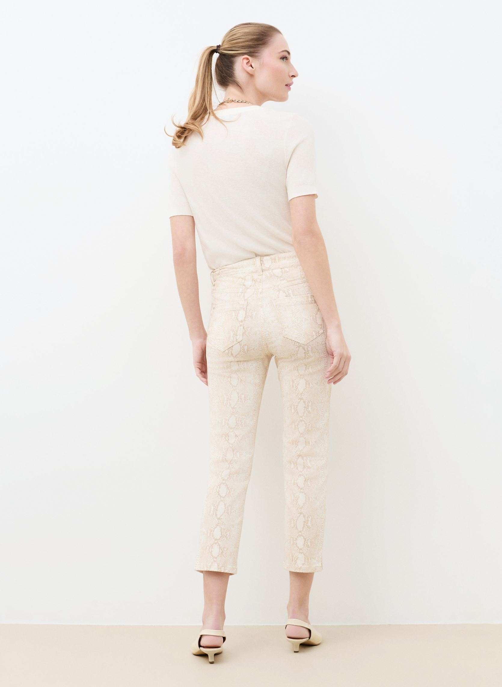 Pantalons slim 261P-PMASON femme beige Caroll Pantalons slim 261P-PMASON femme beige CRLIMP/M/PE26/PYTHON/SABLE