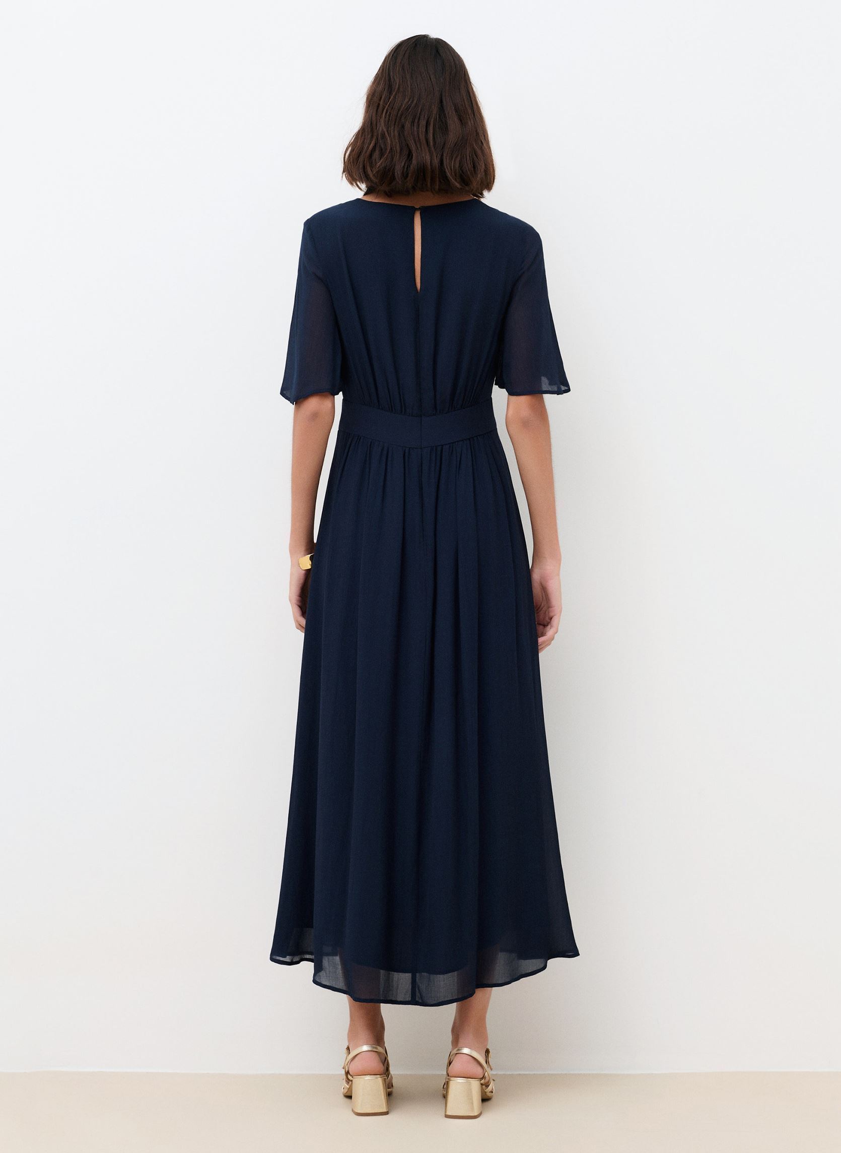 Robes longues 261R-RBEAUTE femme bleu Caroll Robes longues 261R-RBEAUTE femme bleu SKY CAPTAIN